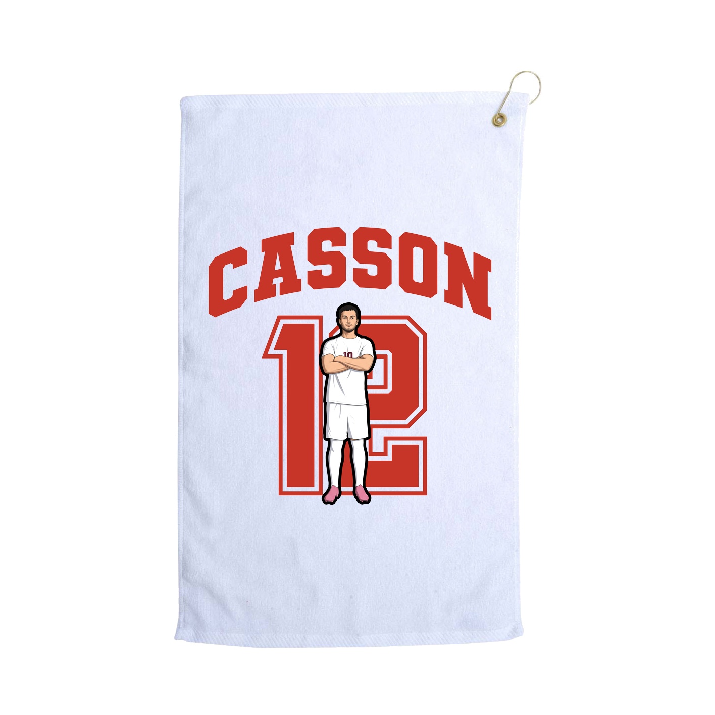 Golf Towel — Number in White