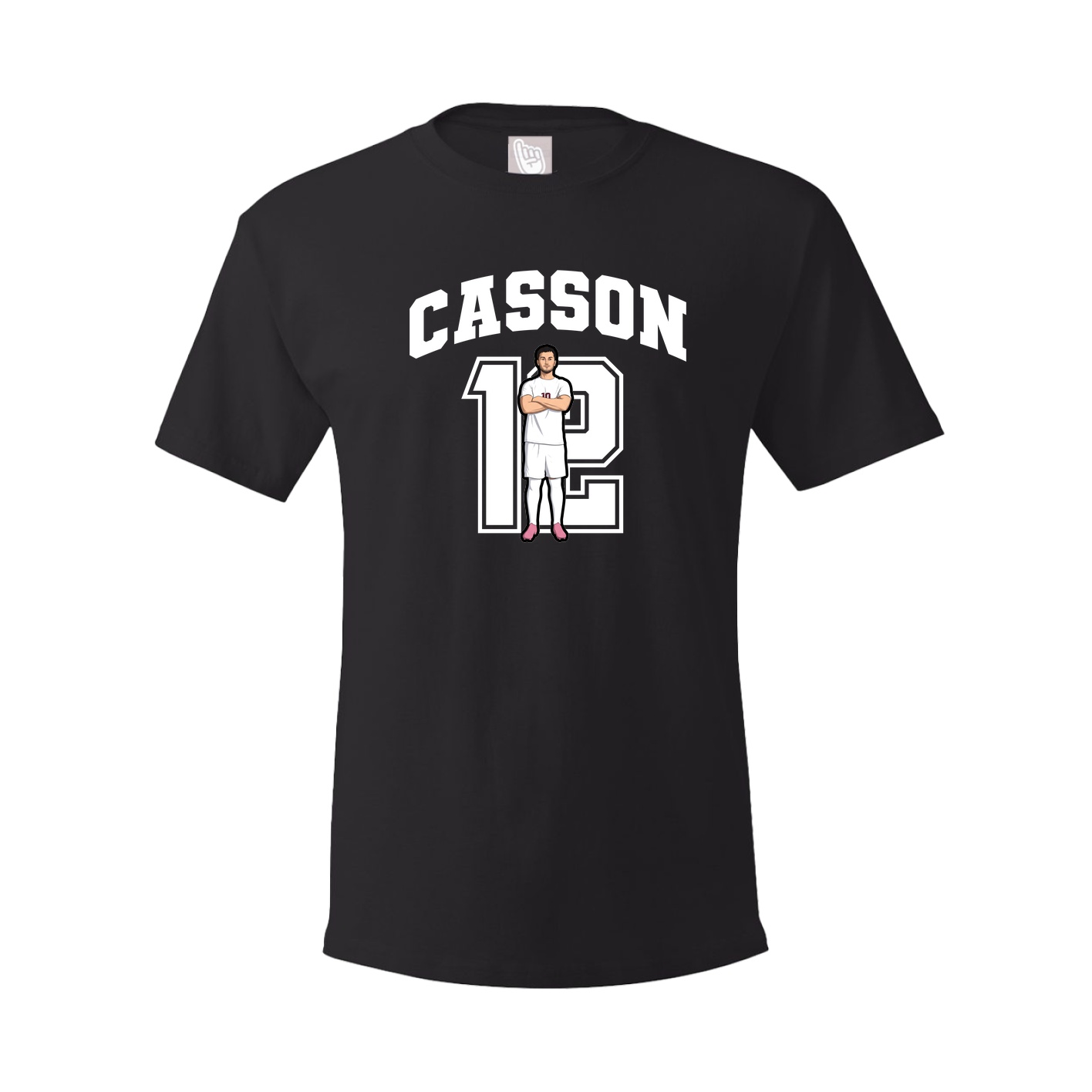 Youth Tee — Number in Black