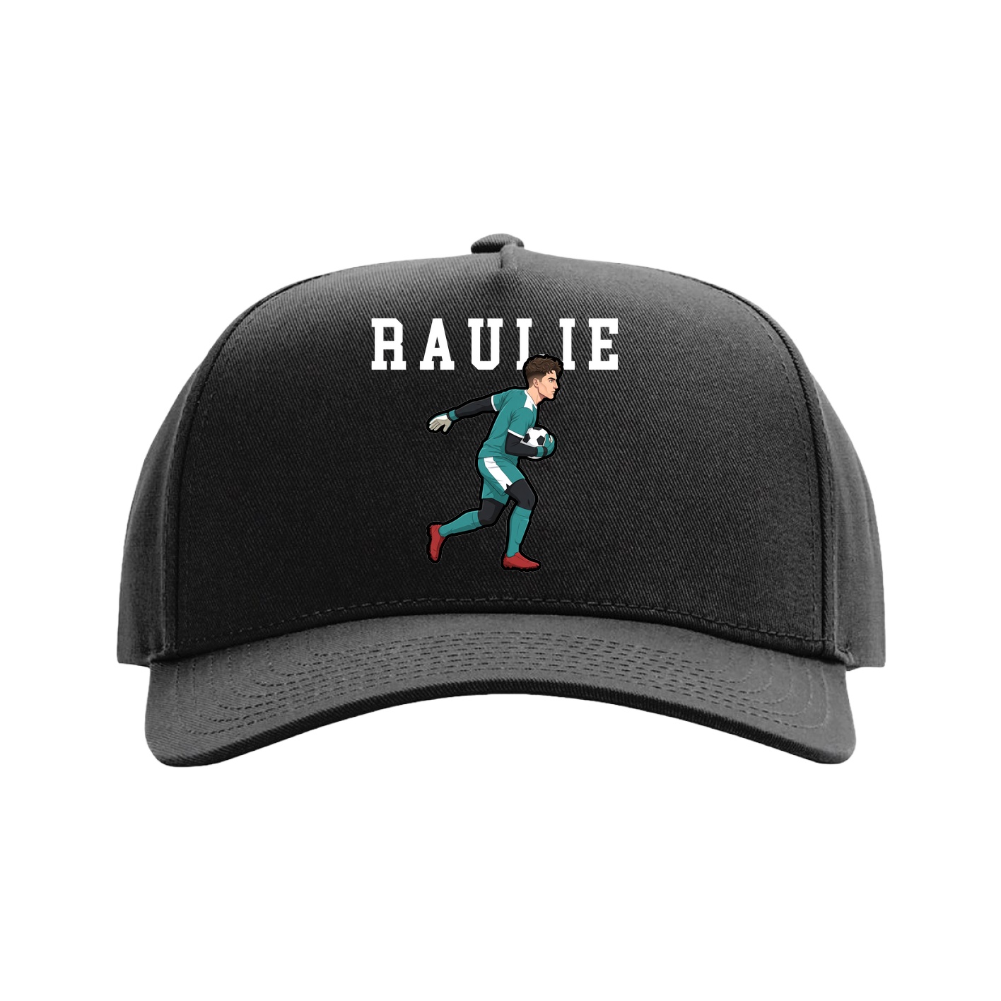 Full Fabric Five-Panel Champ Cap — Shirsey in Black