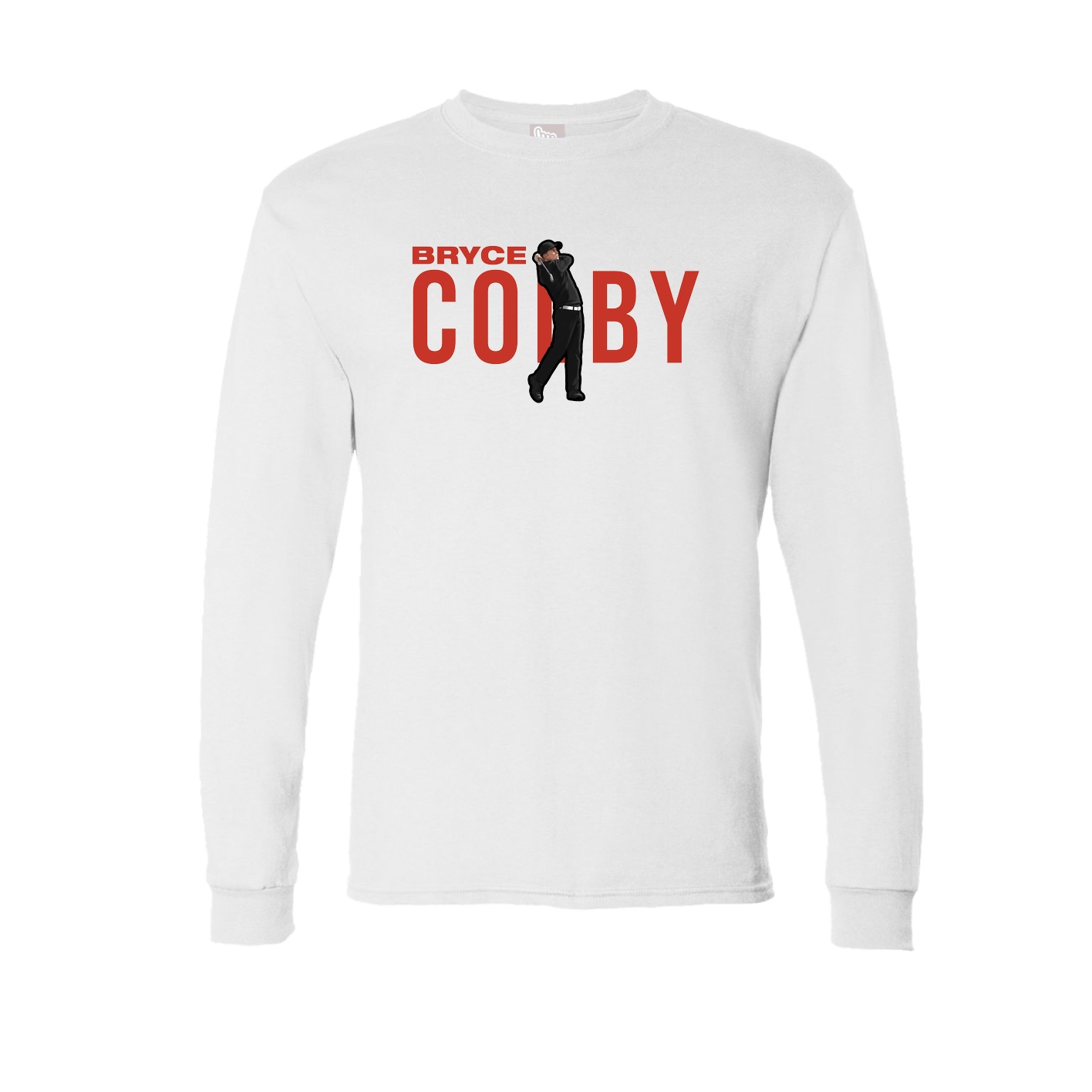 Long Sleeve Tee — Player Name in White