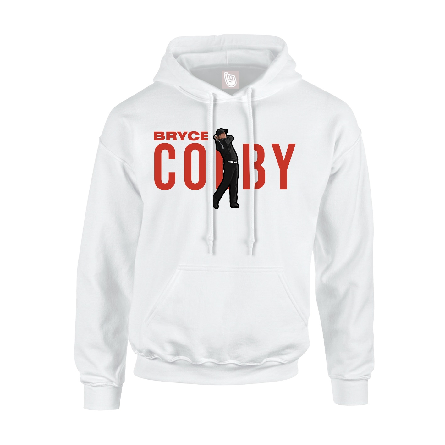 Youth Hoodie — Player Name in White
