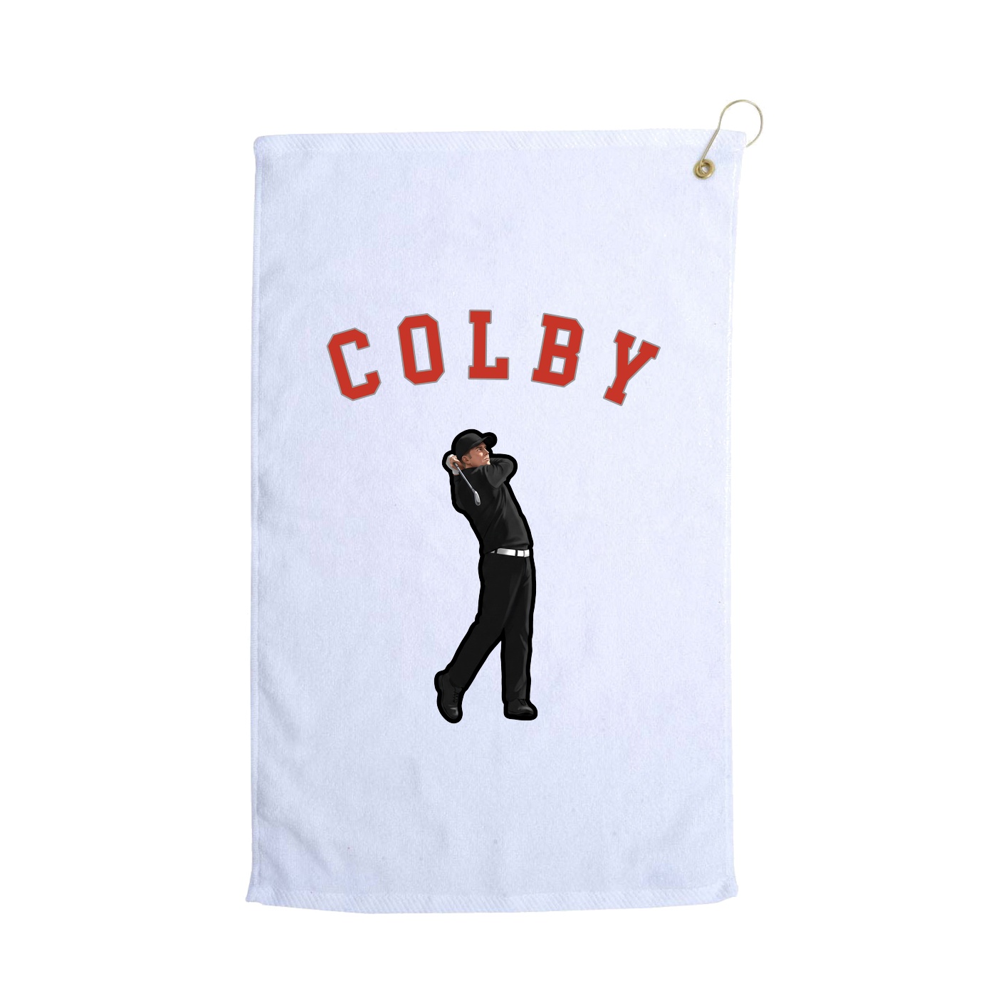 Golf Towel — Shirsey Arch in White