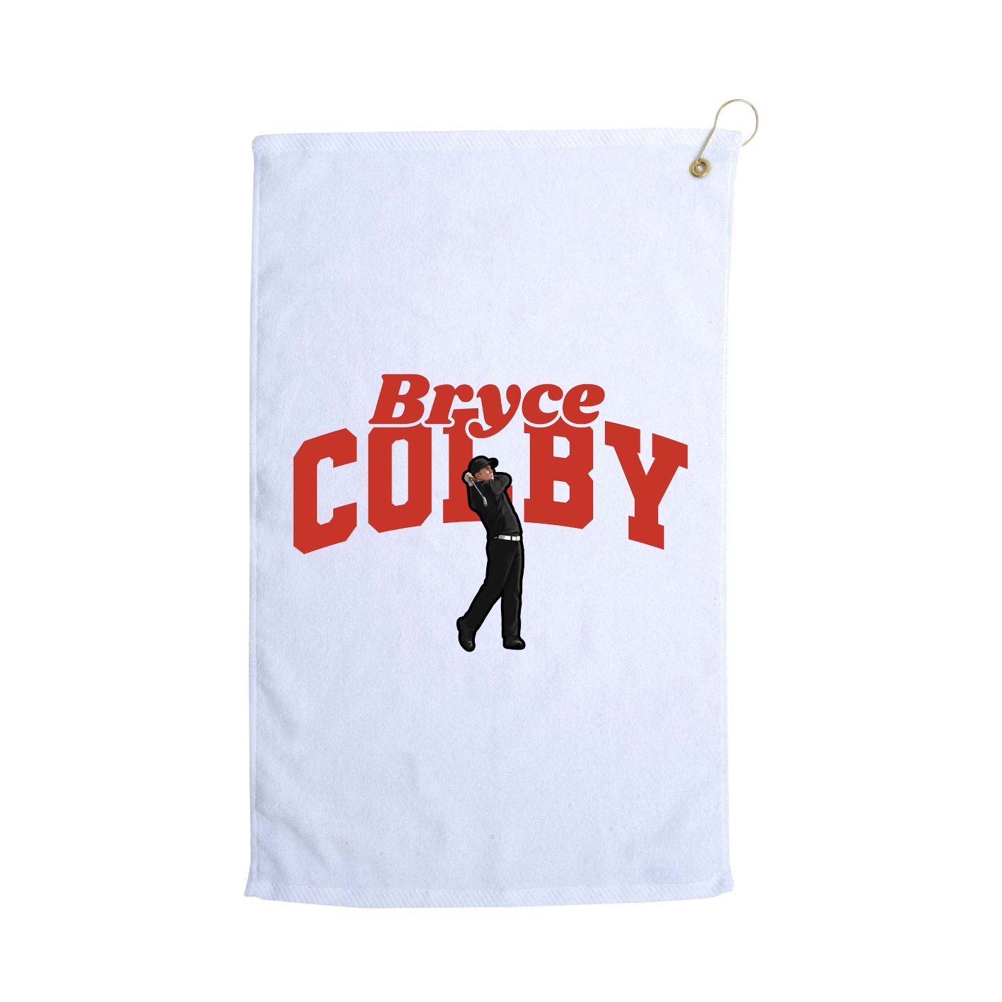 Golf Towel — Signature Arch in White