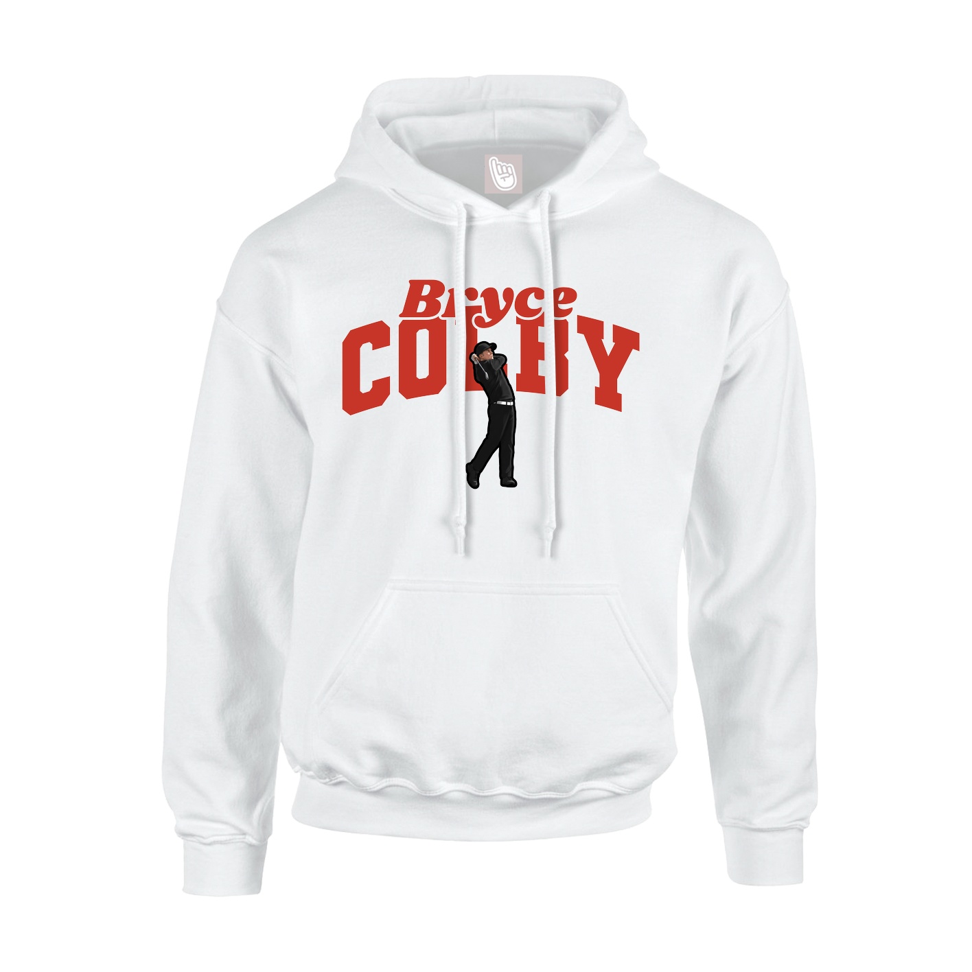 Hoodie — Signature Arch in White