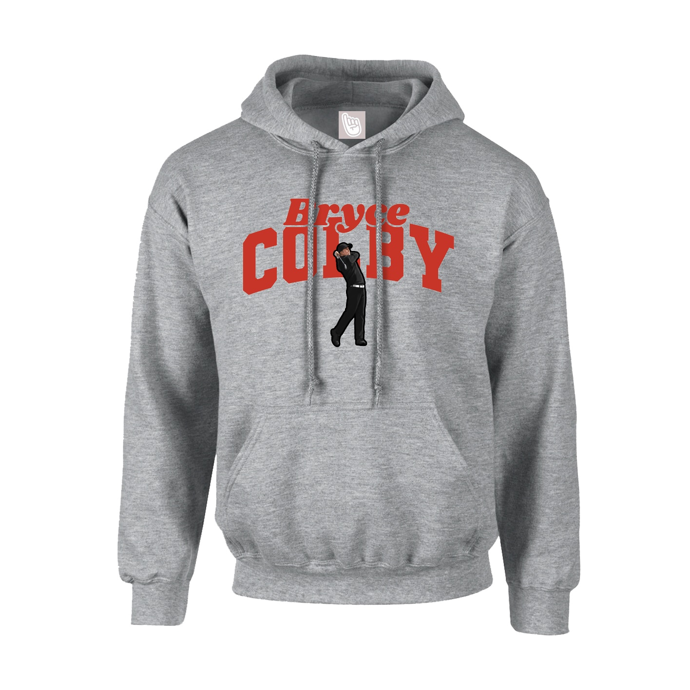 Youth Hoodie — Signature Arch in Grey