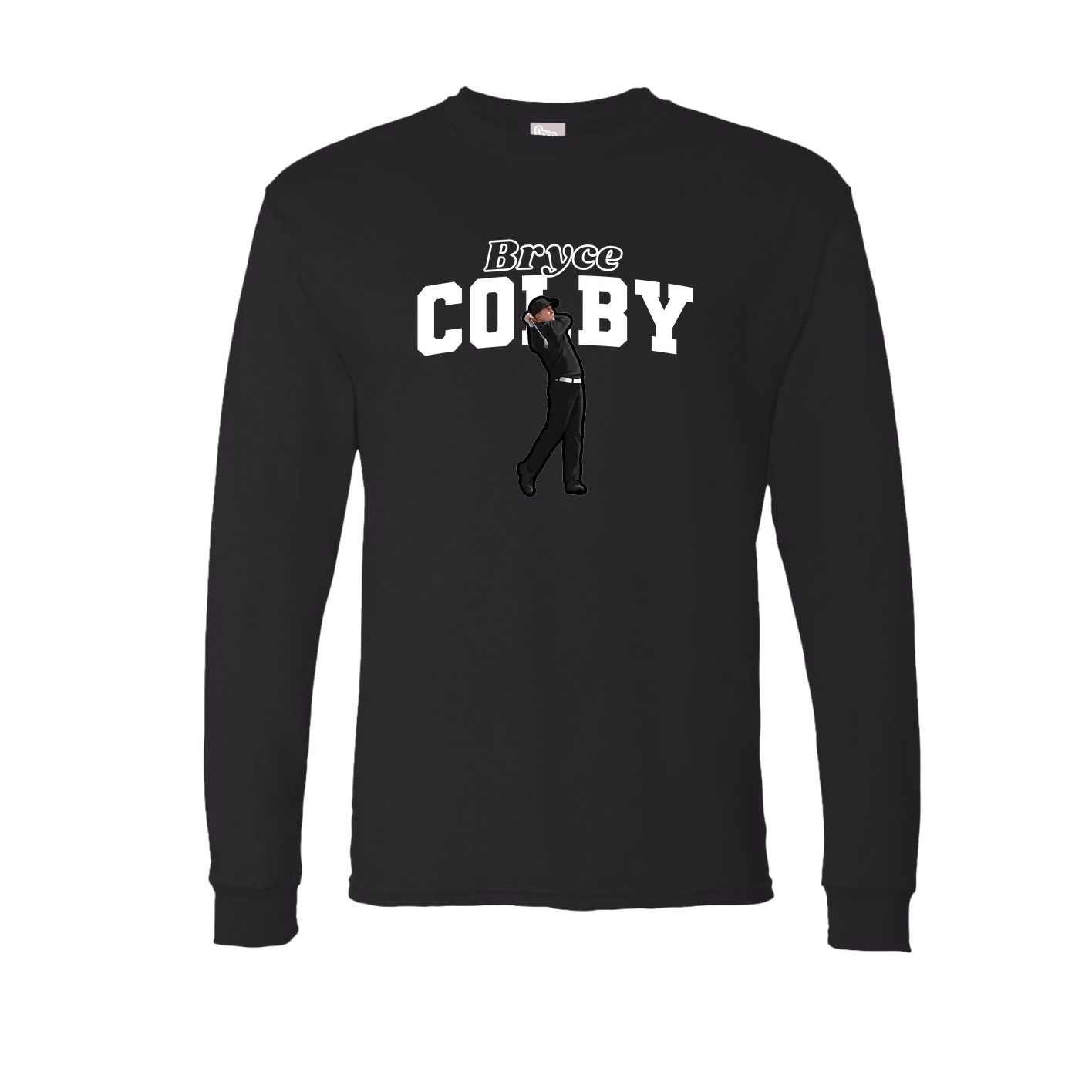 Long Sleeve Tee — Name Arch in Black