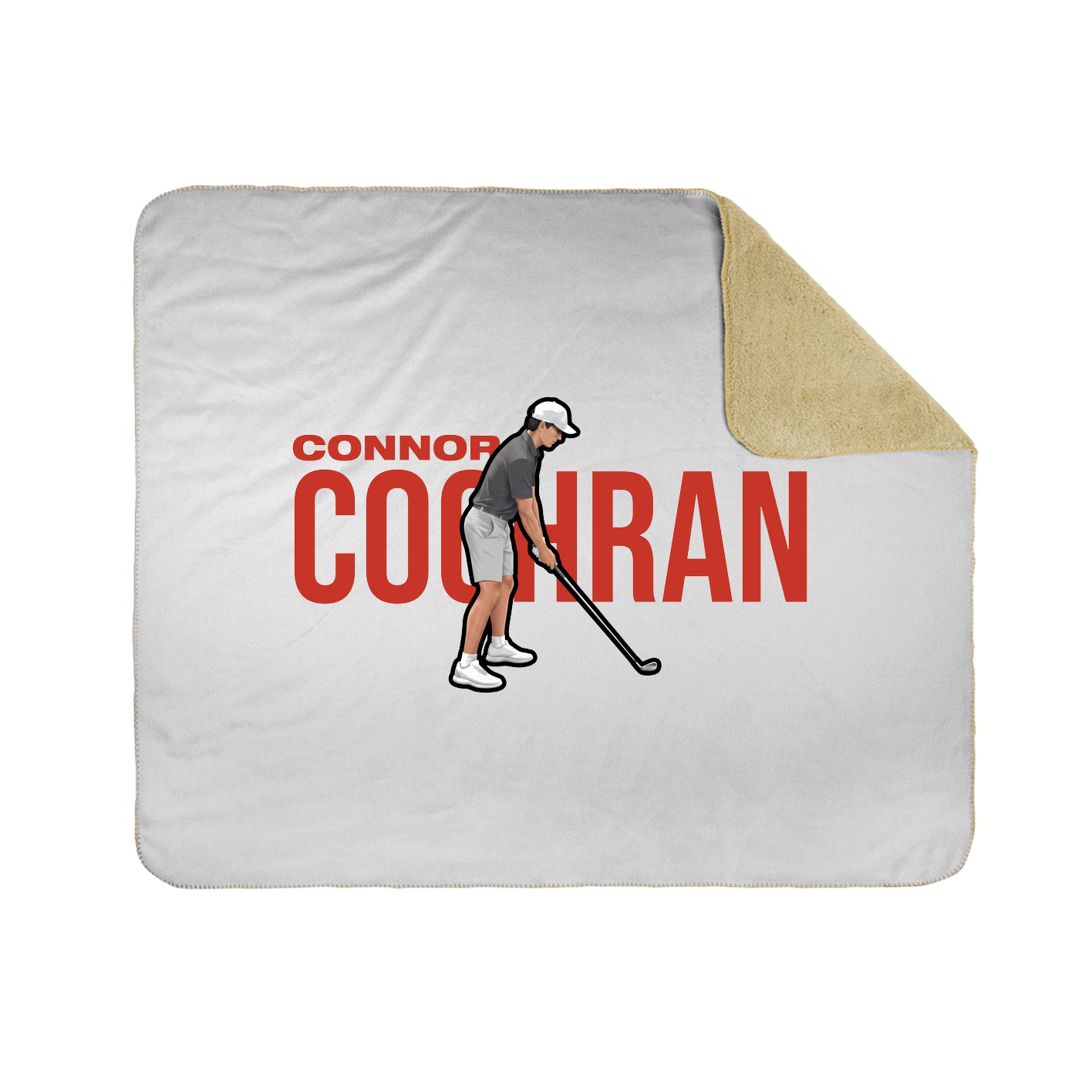 Throw Blanket — Player Name in White