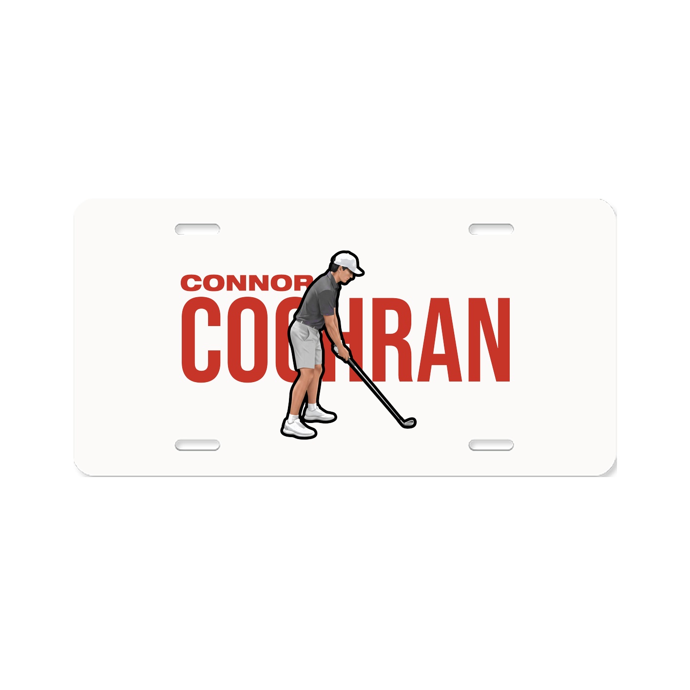 License Plate — Player Name in Classic