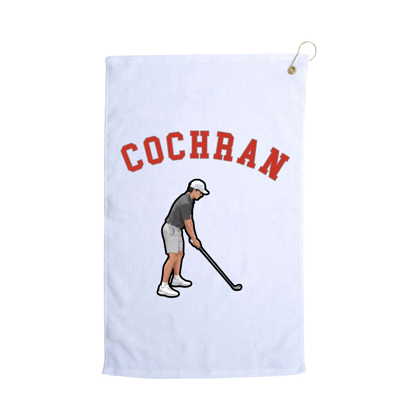 Golf Towel — Shirsey Arch in White
