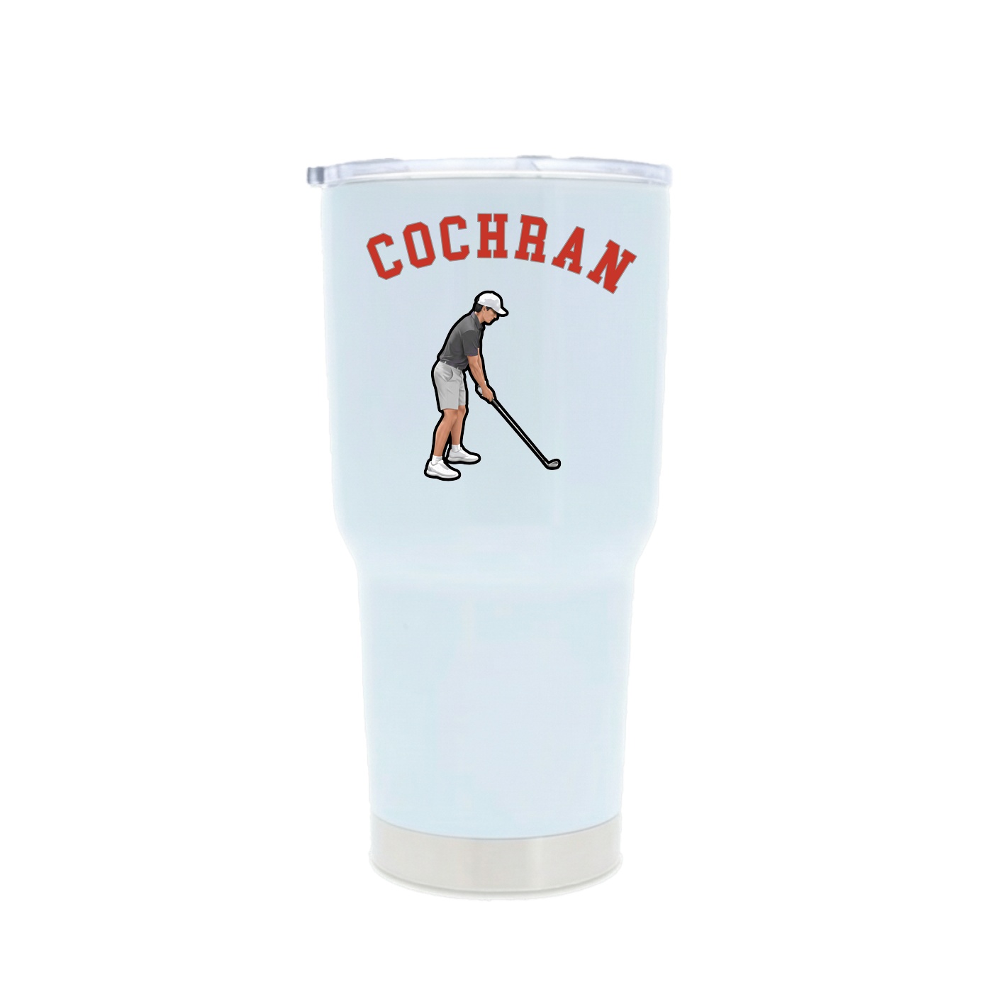 30oz Stainless Steel Tumbler — Shirsey Arch in White
