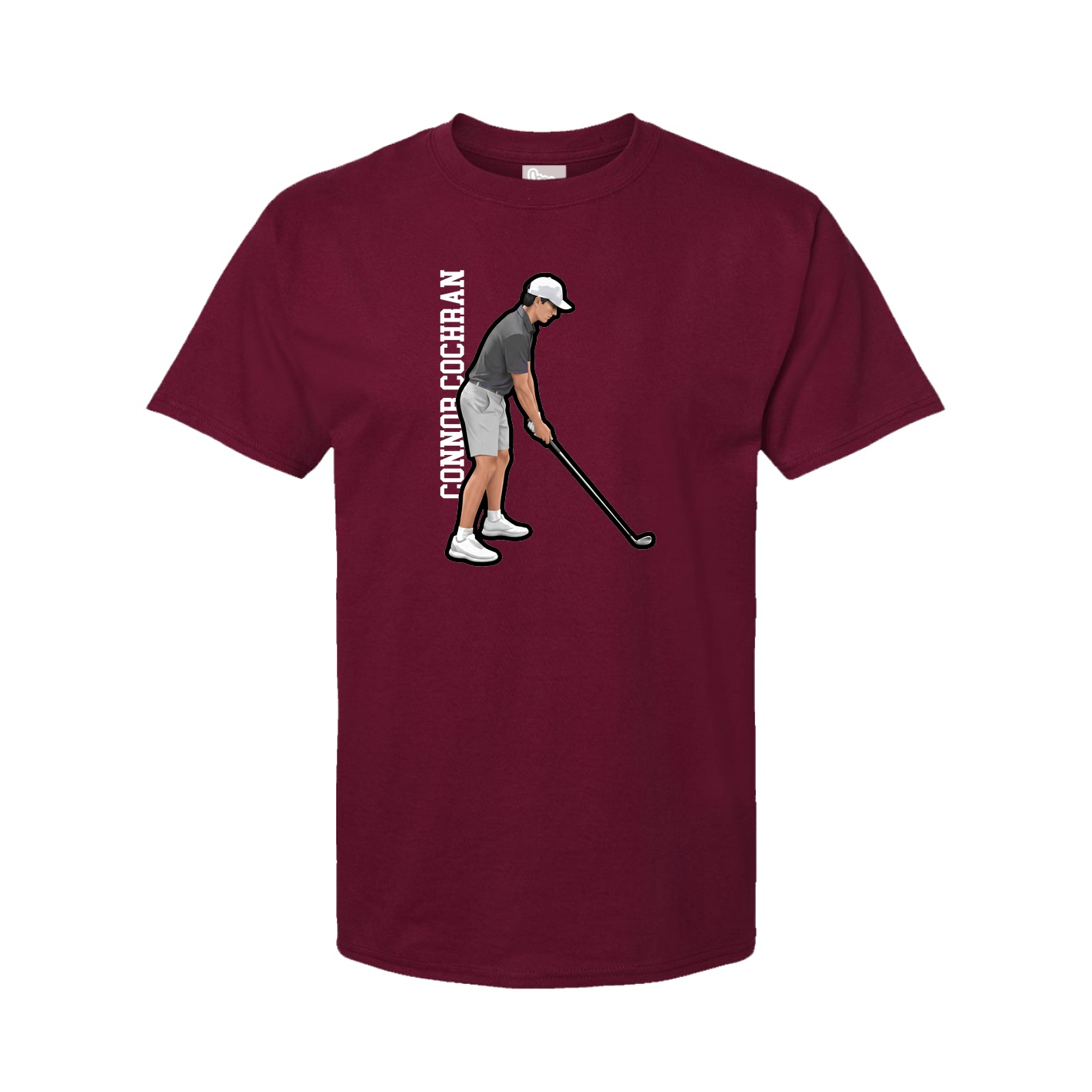 Tee — Name Vertical in Cardinal