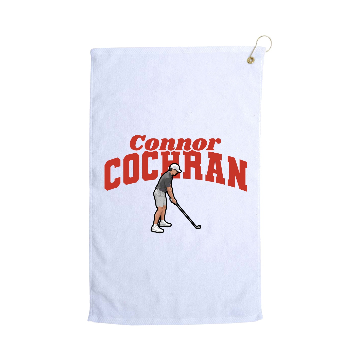 Golf Towel — Signature Arch in White