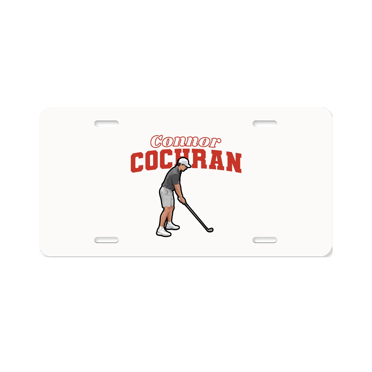 License Plate — Name Arch in Classic