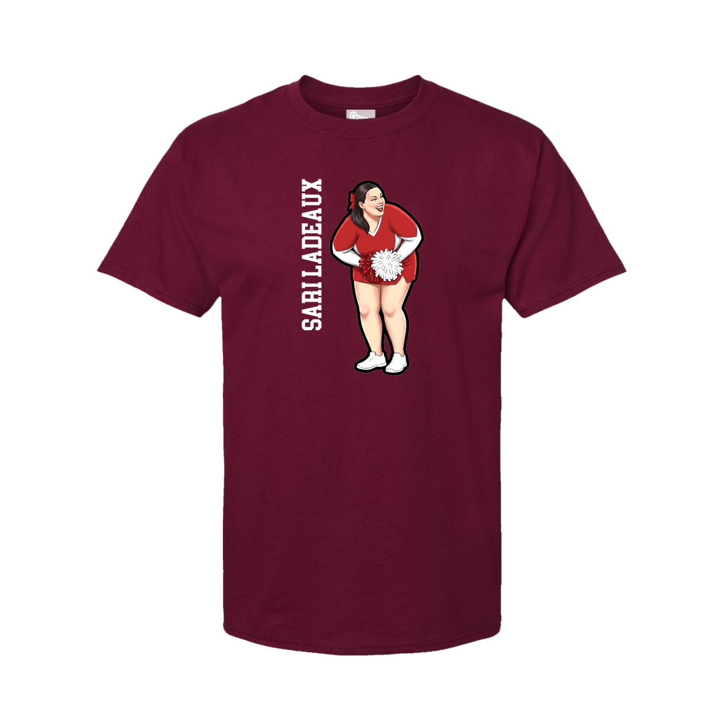 Tee — Name Vertical in Cardinal