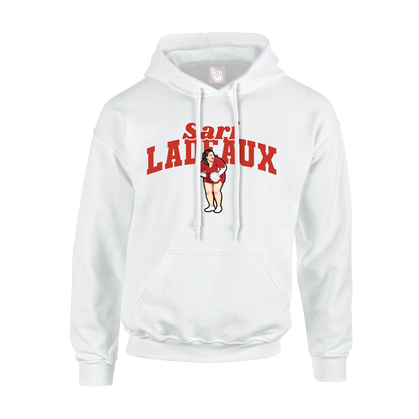 Youth Hoodie — Signature Arch in White