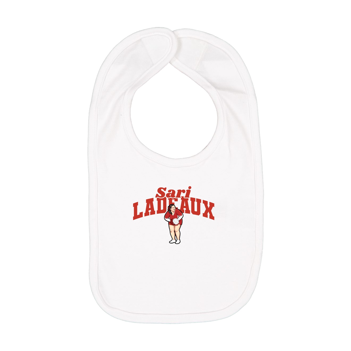 Infant Bib — Signature Arch in White