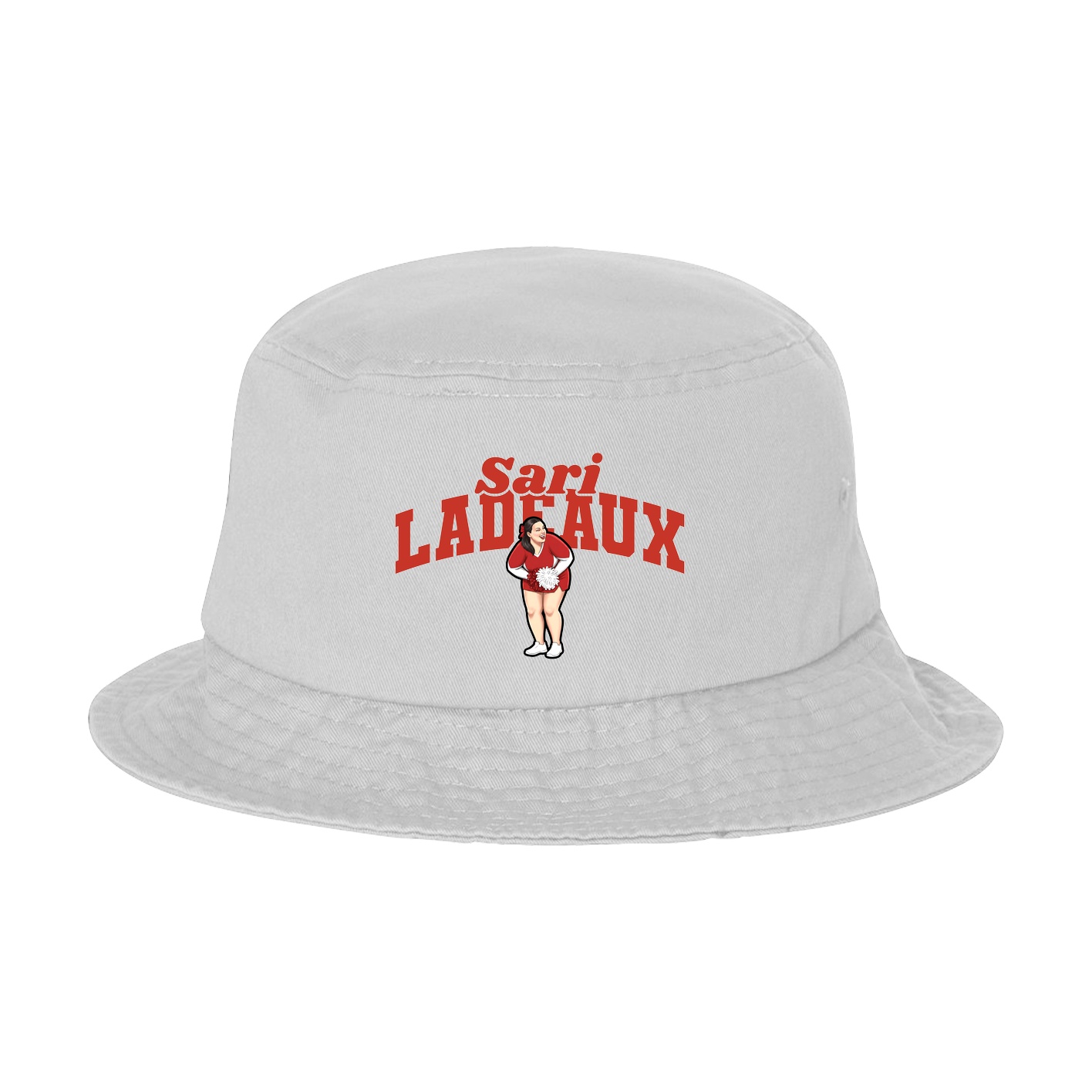 Bucket Cap — Signature Arch in White