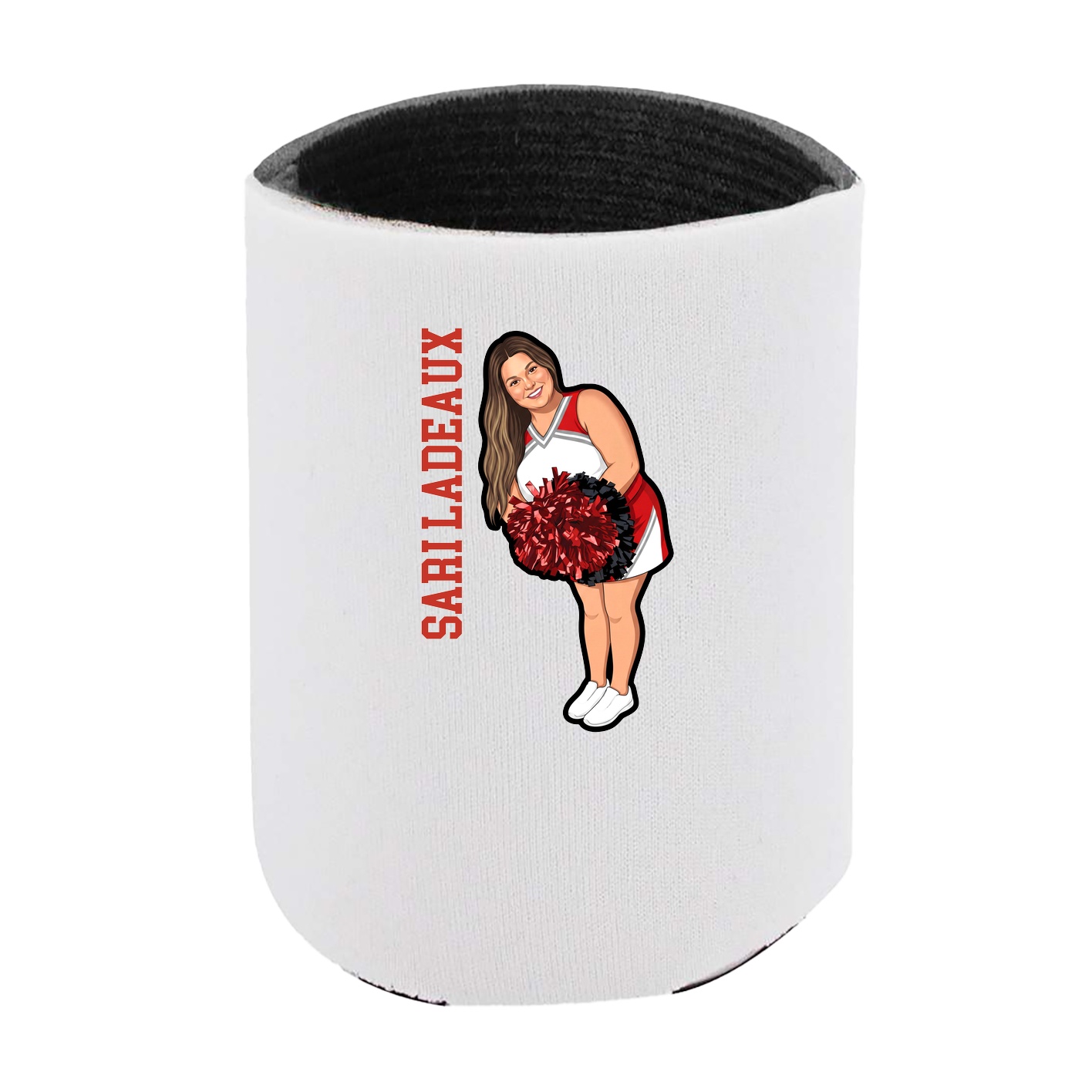 Can Holder — Name Vertical in White