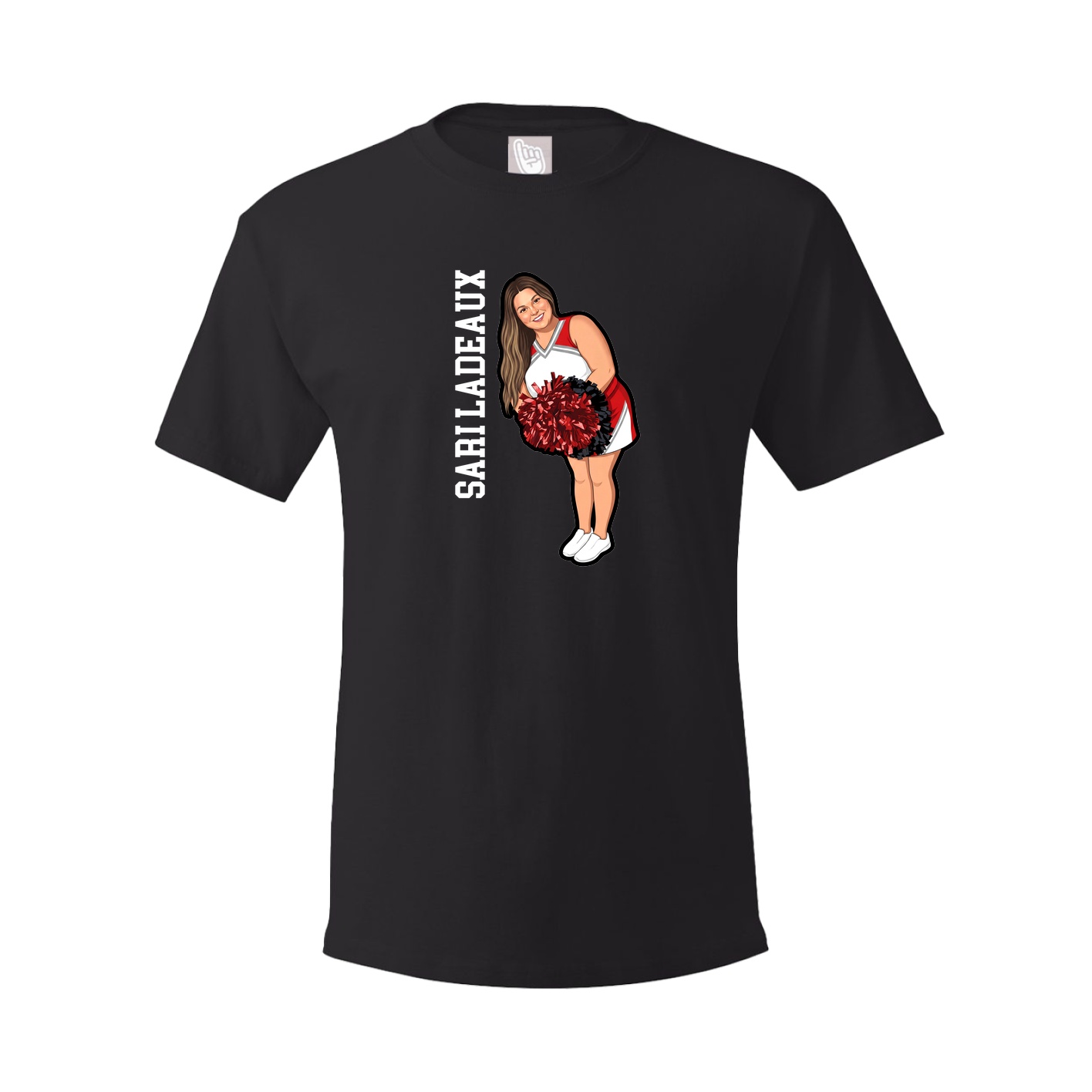 Tee — Name Vertical in Black