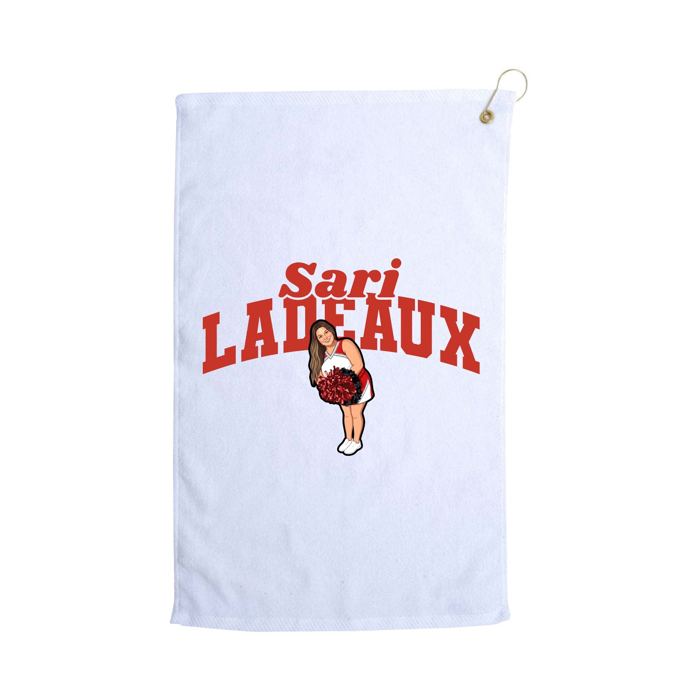 Golf Towel — Signature Arch in White