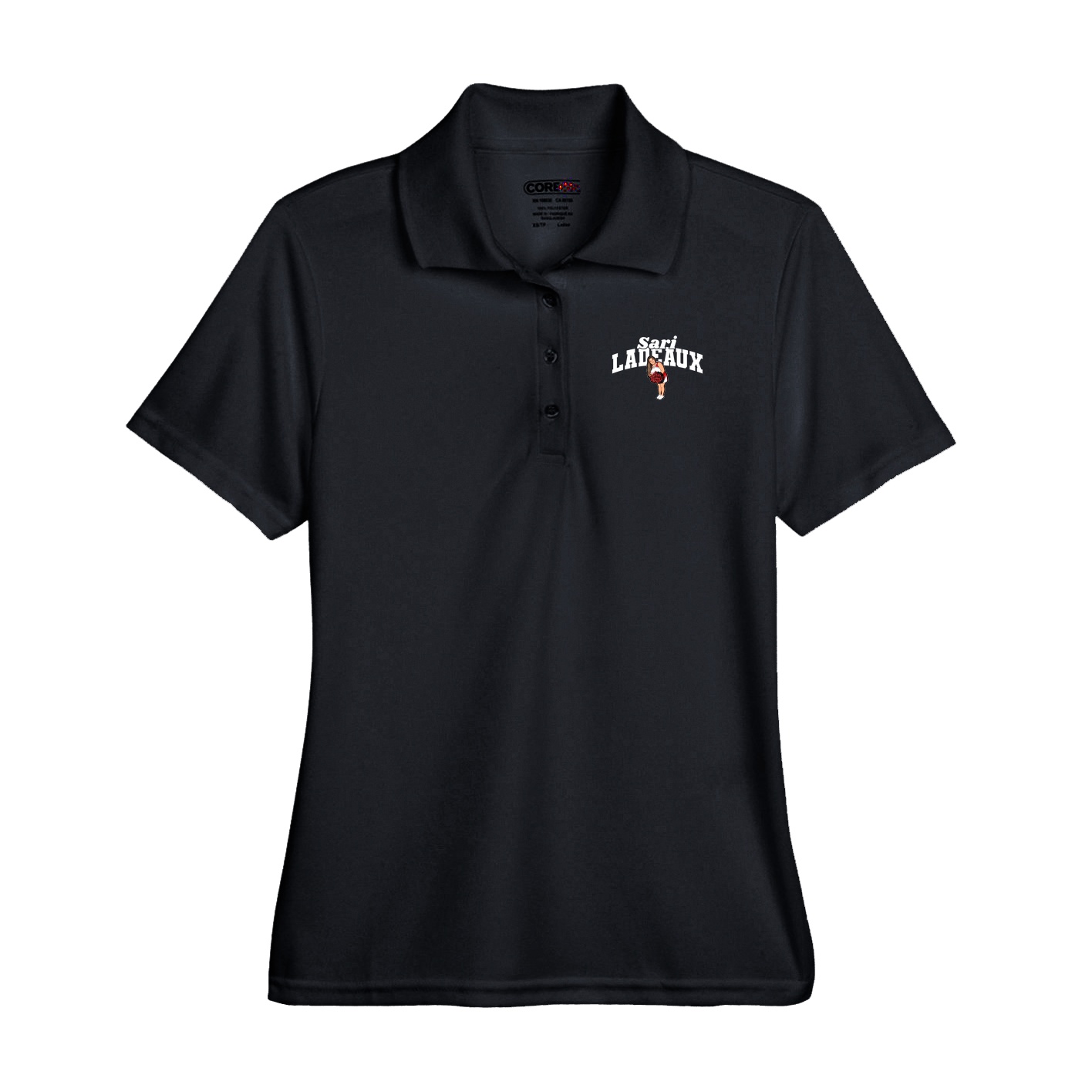 Performance Polo — Signature Arch in Black