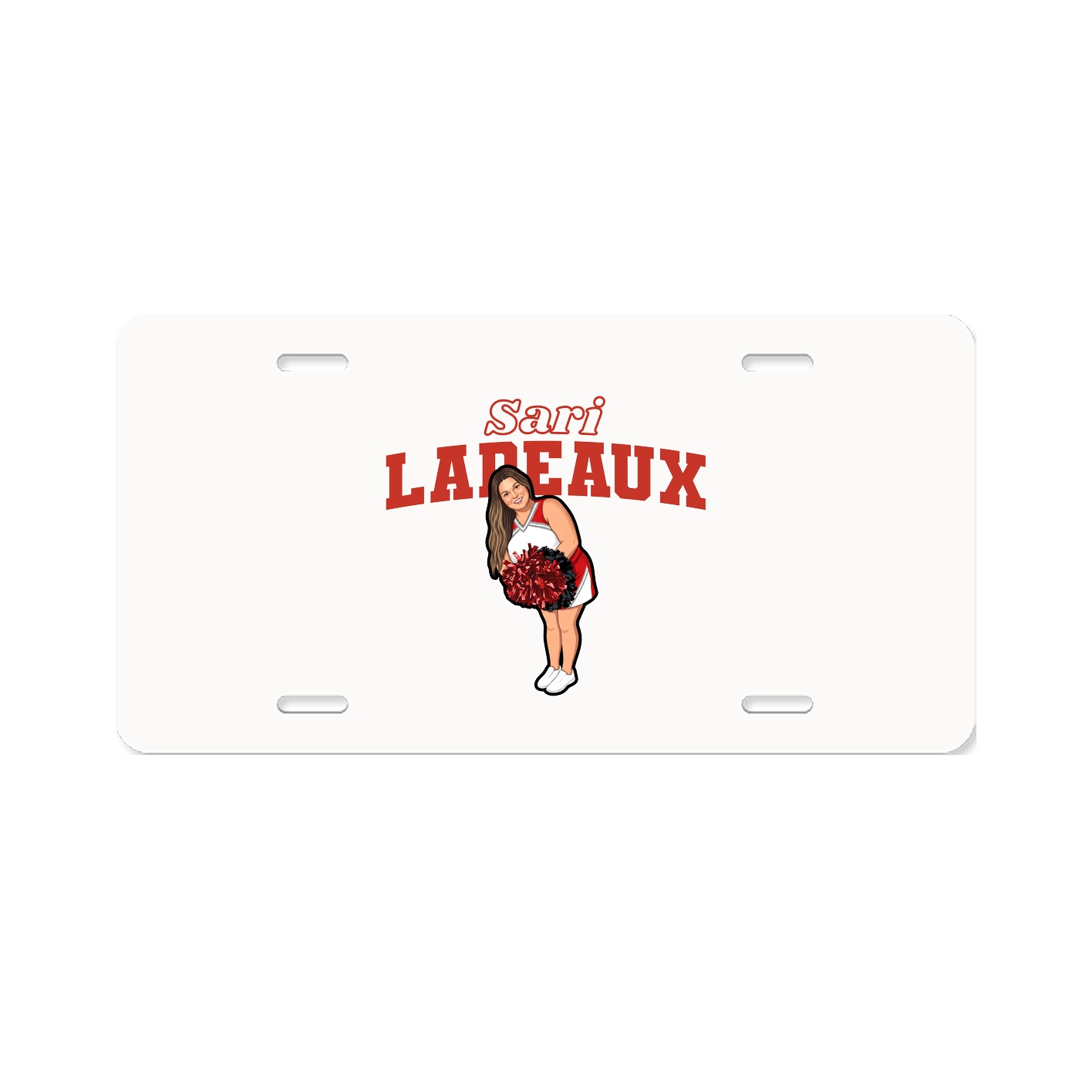 License Plate — Name Arch in Classic
