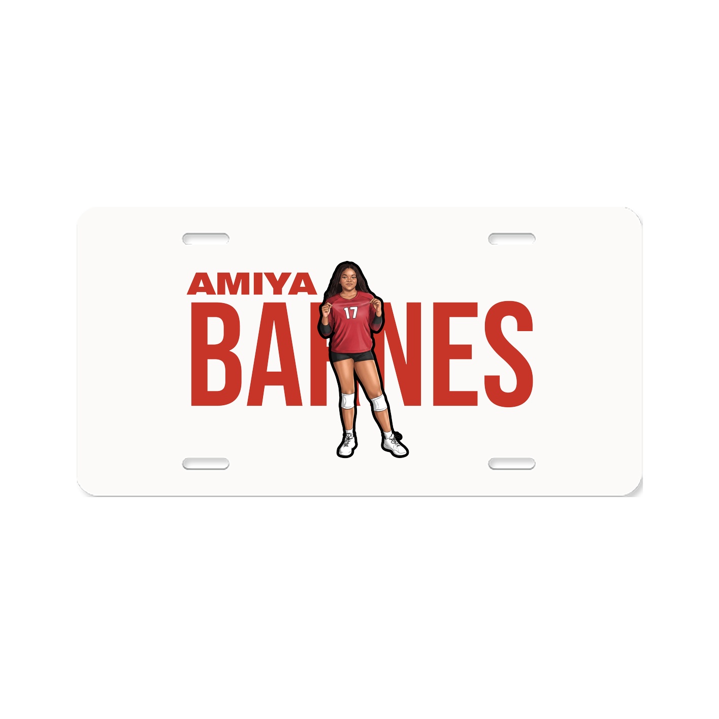 License Plate — Player Name in Classic