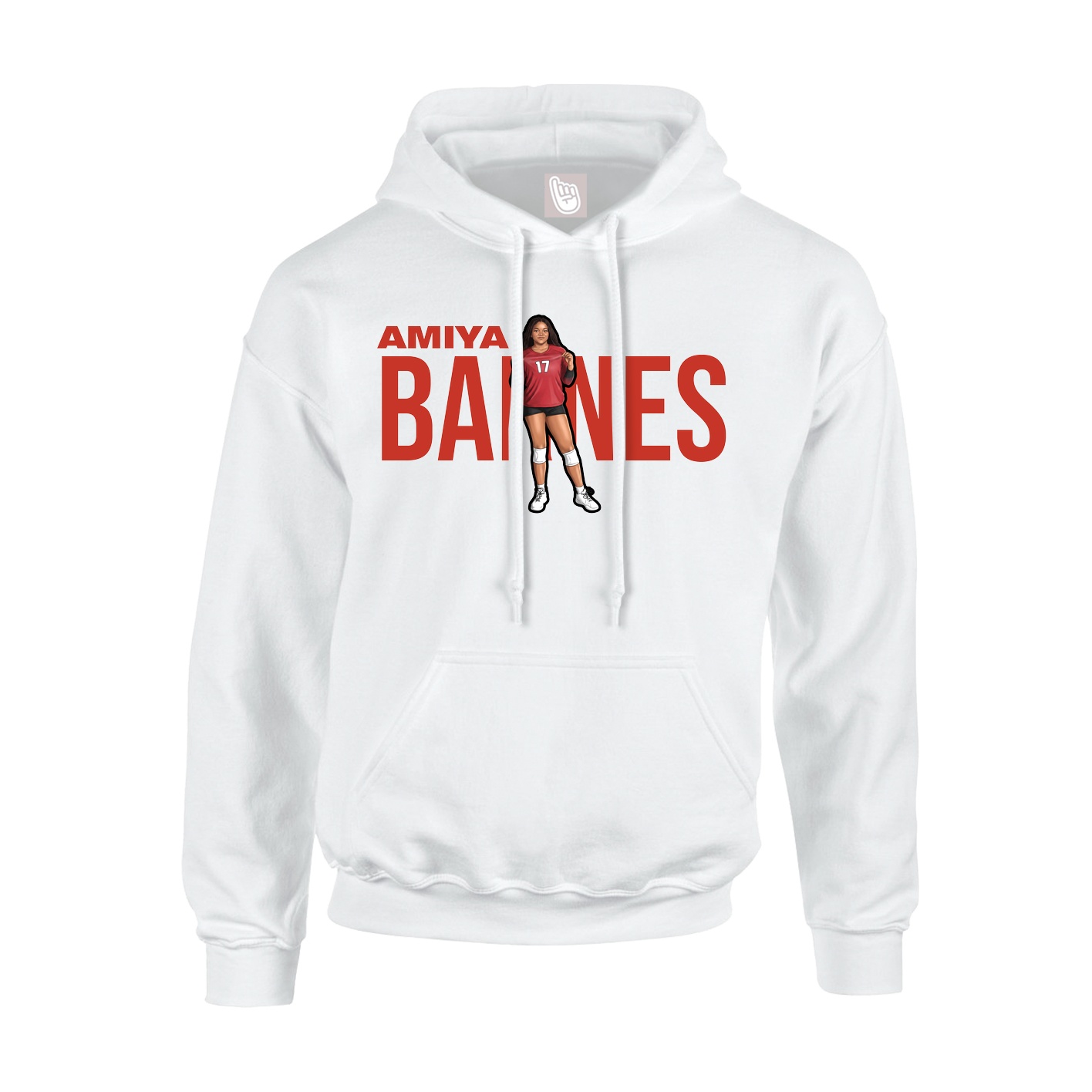 Hoodie — Player Name in White