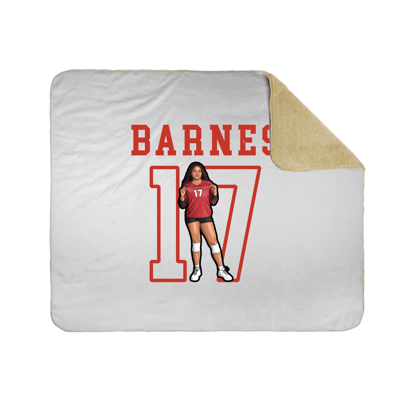 Throw Blanket — Shirsey in White