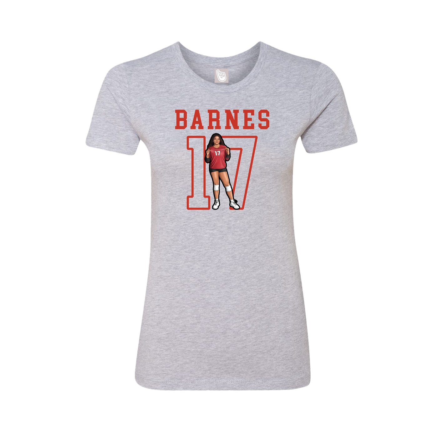 Fitted Women's Tee — Shirsey in Grey