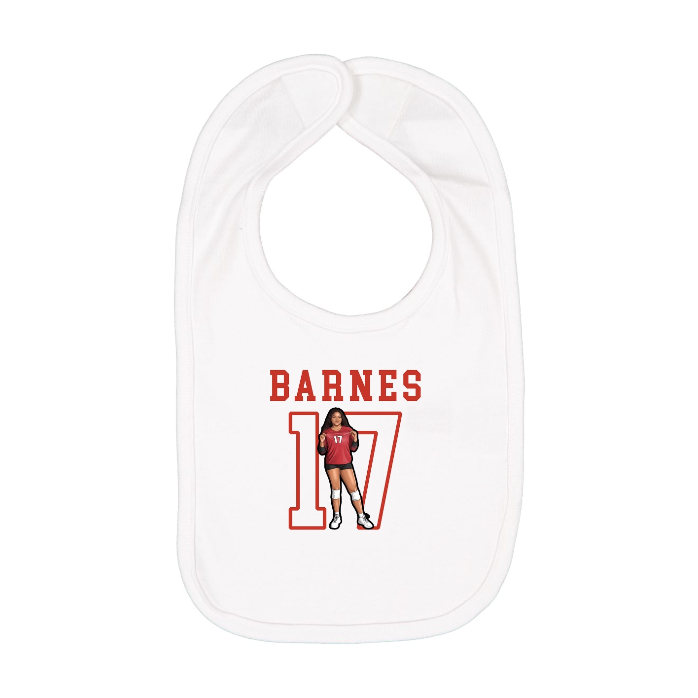 Infant Bib — Shirsey in White