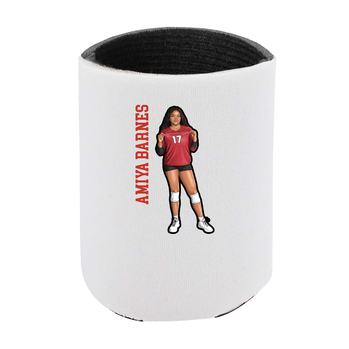 Can Holder — Name Vertical in White