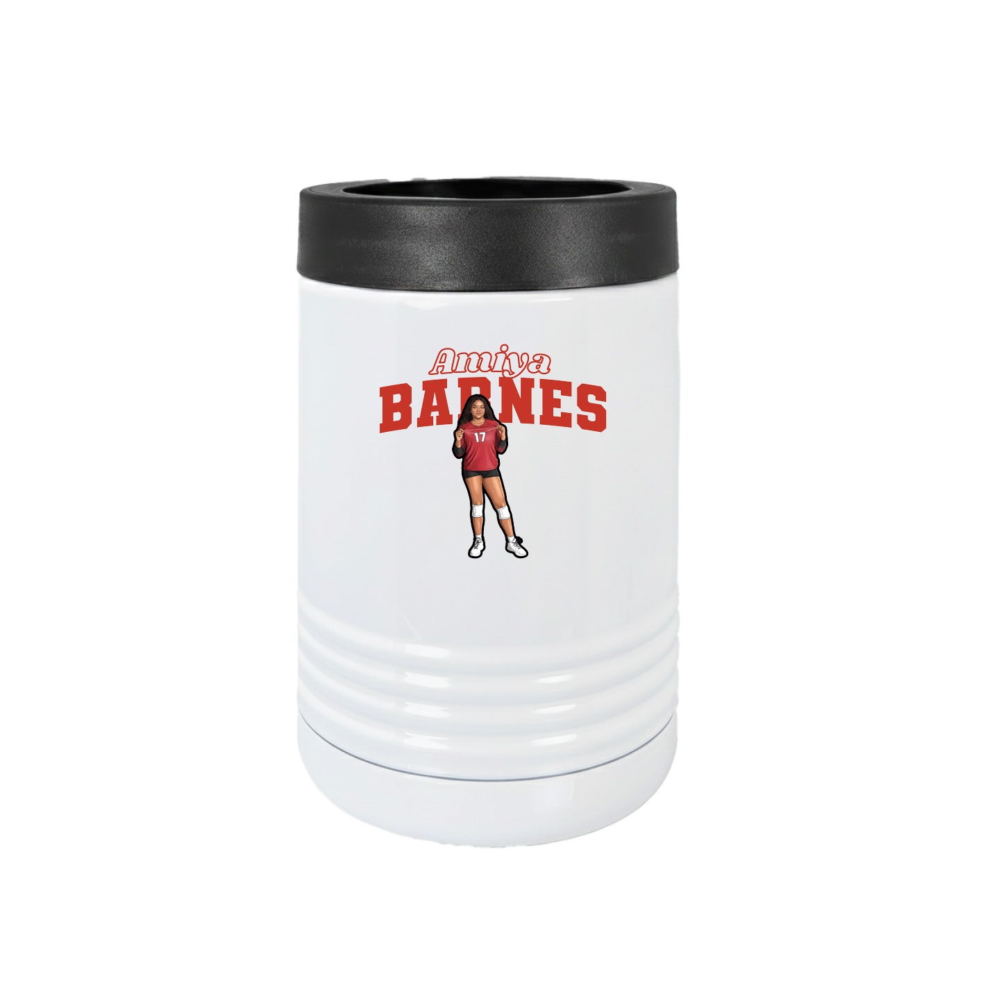 Beverage Holder — Name Arch in White