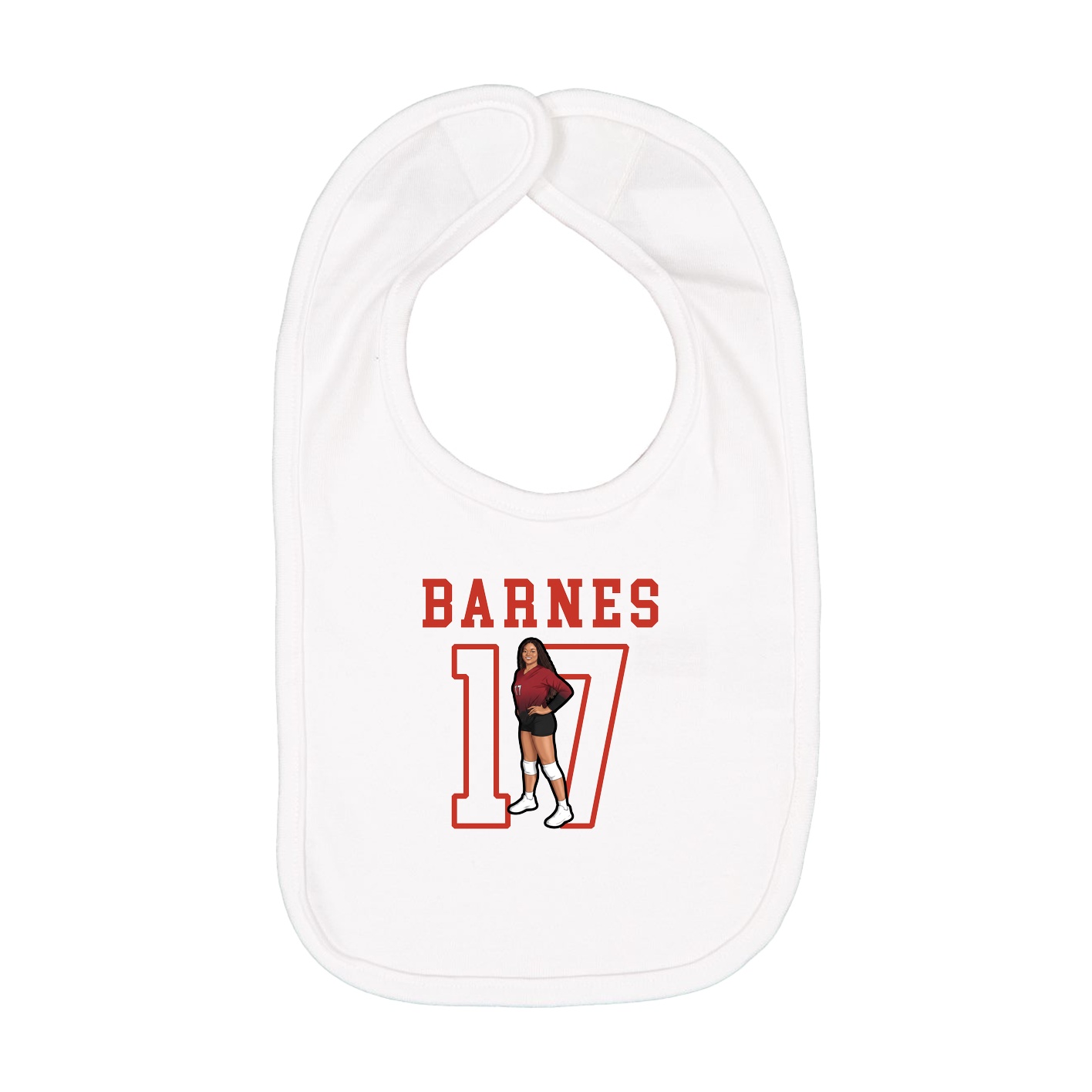 Infant Bib — Shirsey in White