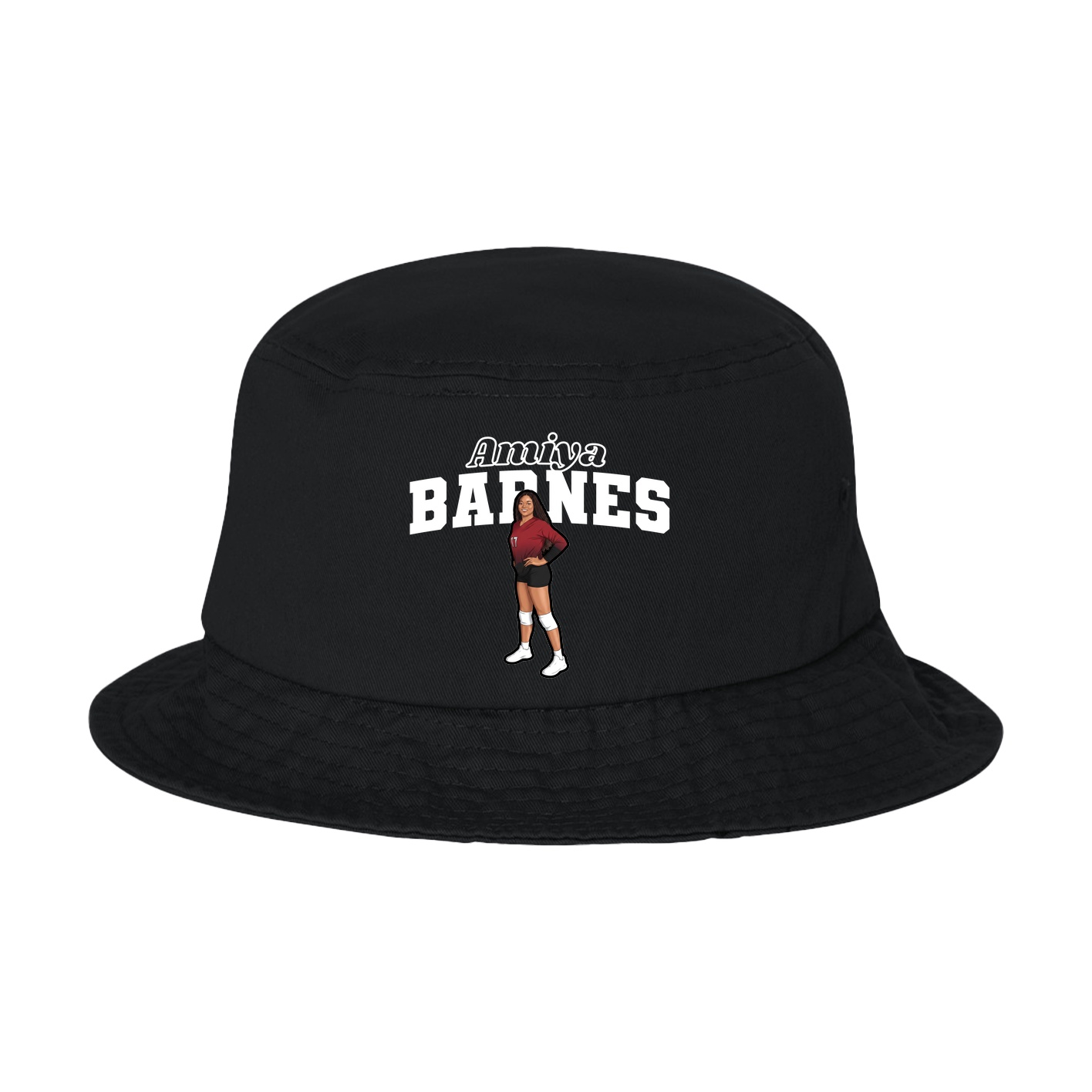Bucket Cap — Name Arch in Black