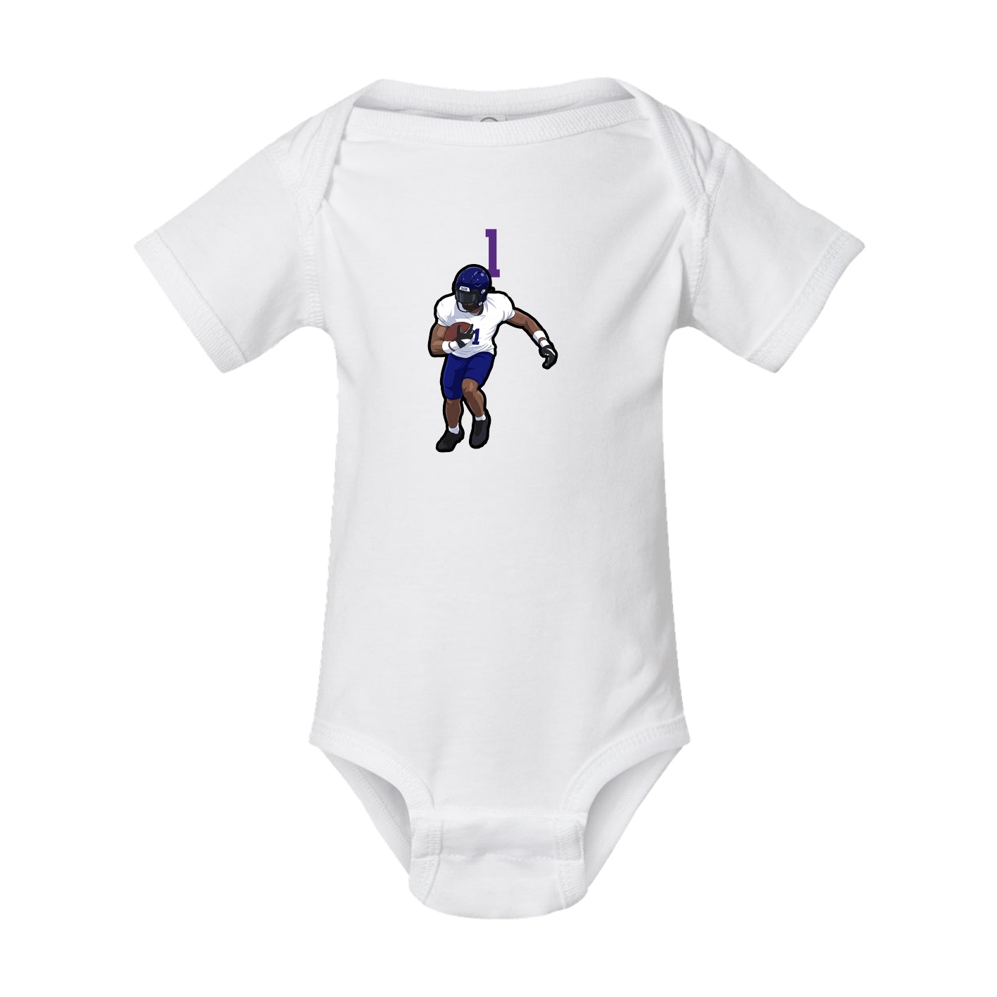 Baby Onesie — Number Top in White