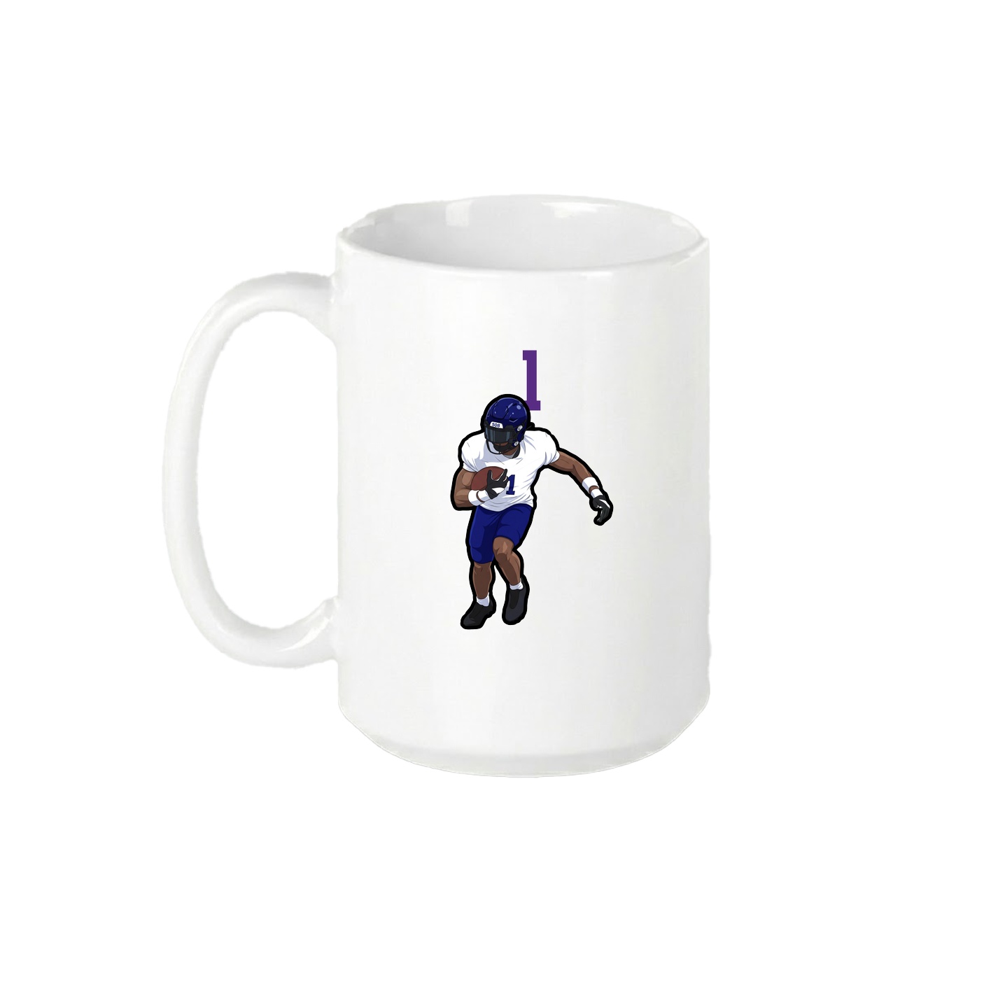 15oz Coffee Mug — Number Top in White
