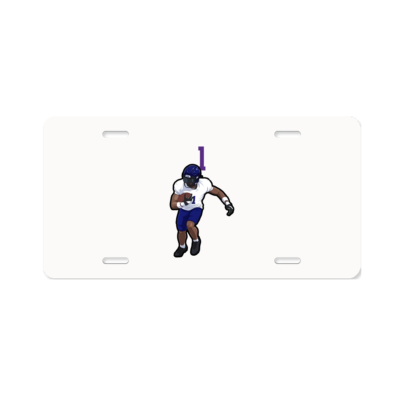 License Plate — Number Top in Classic
