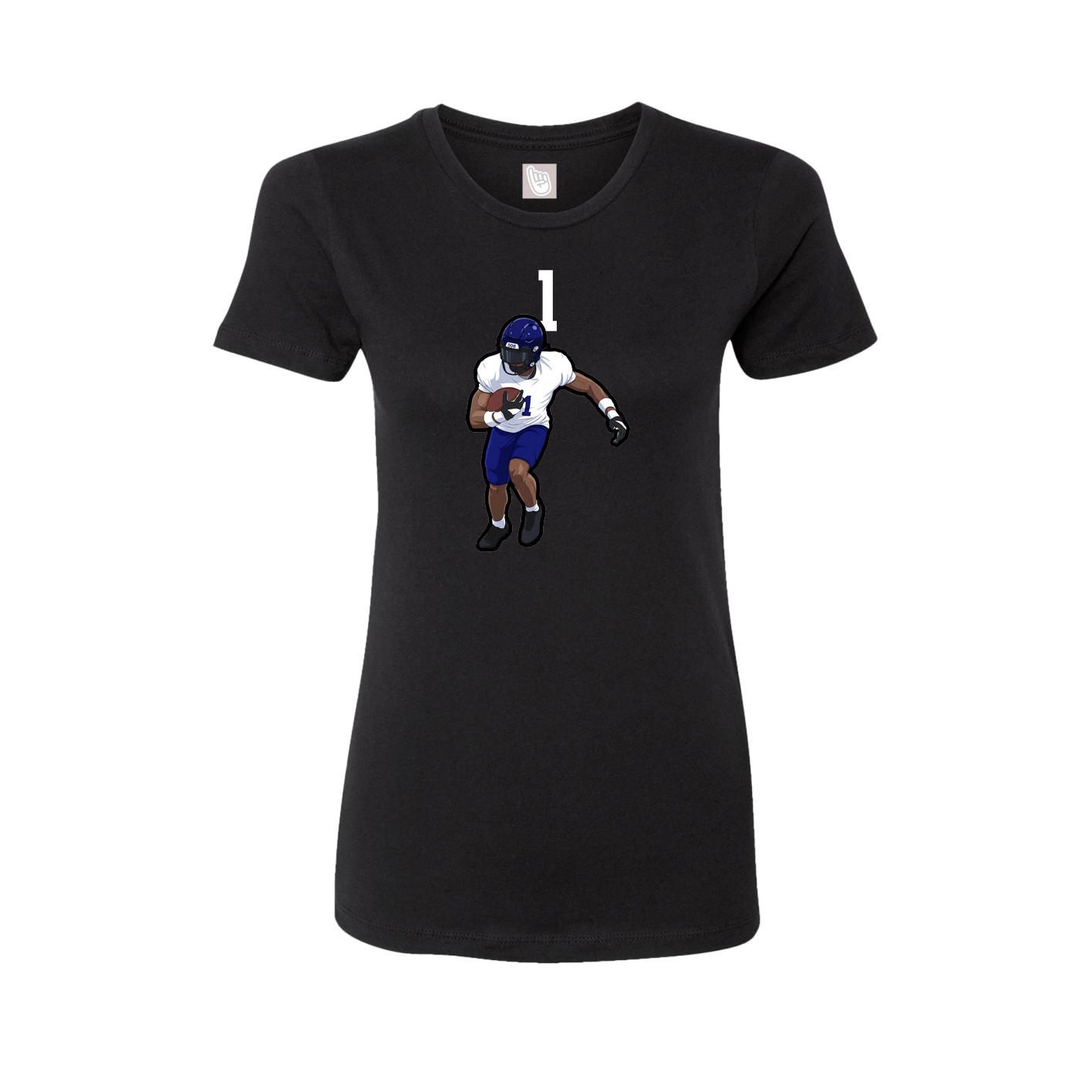 Womens Tee — Number Top in Black