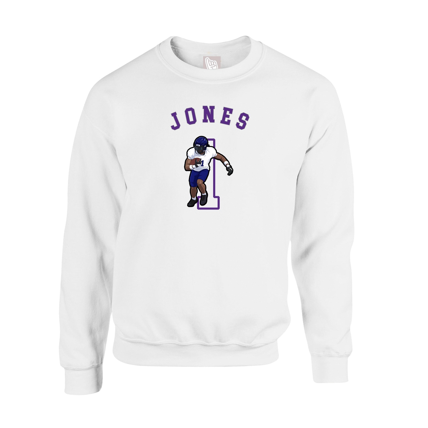 Fleece Crew — Shirsey Arch in White