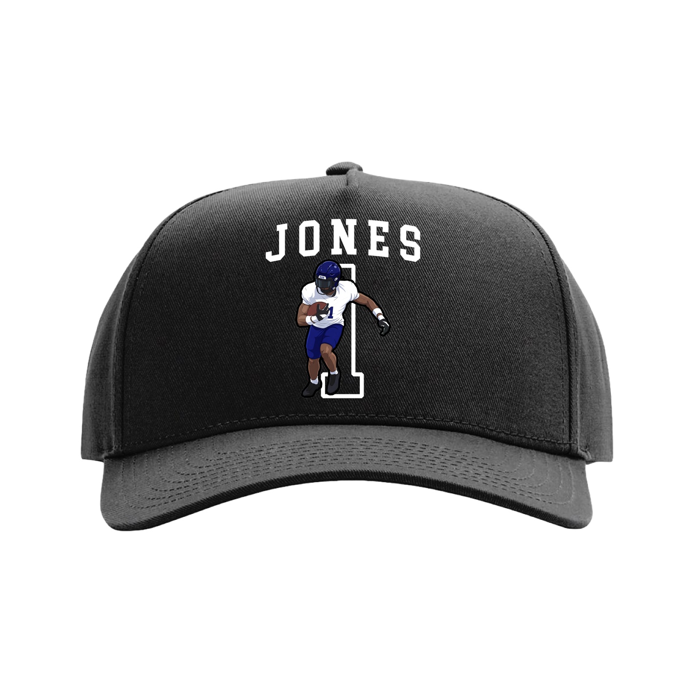 Full Fabric Five-Panel Champ Cap — Shirsey in Black