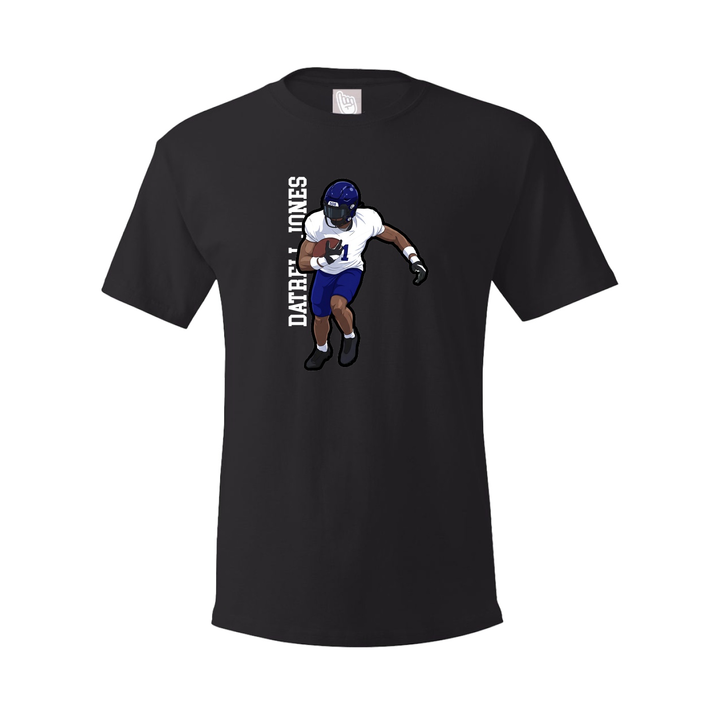 Tee — Name Vertical in Black