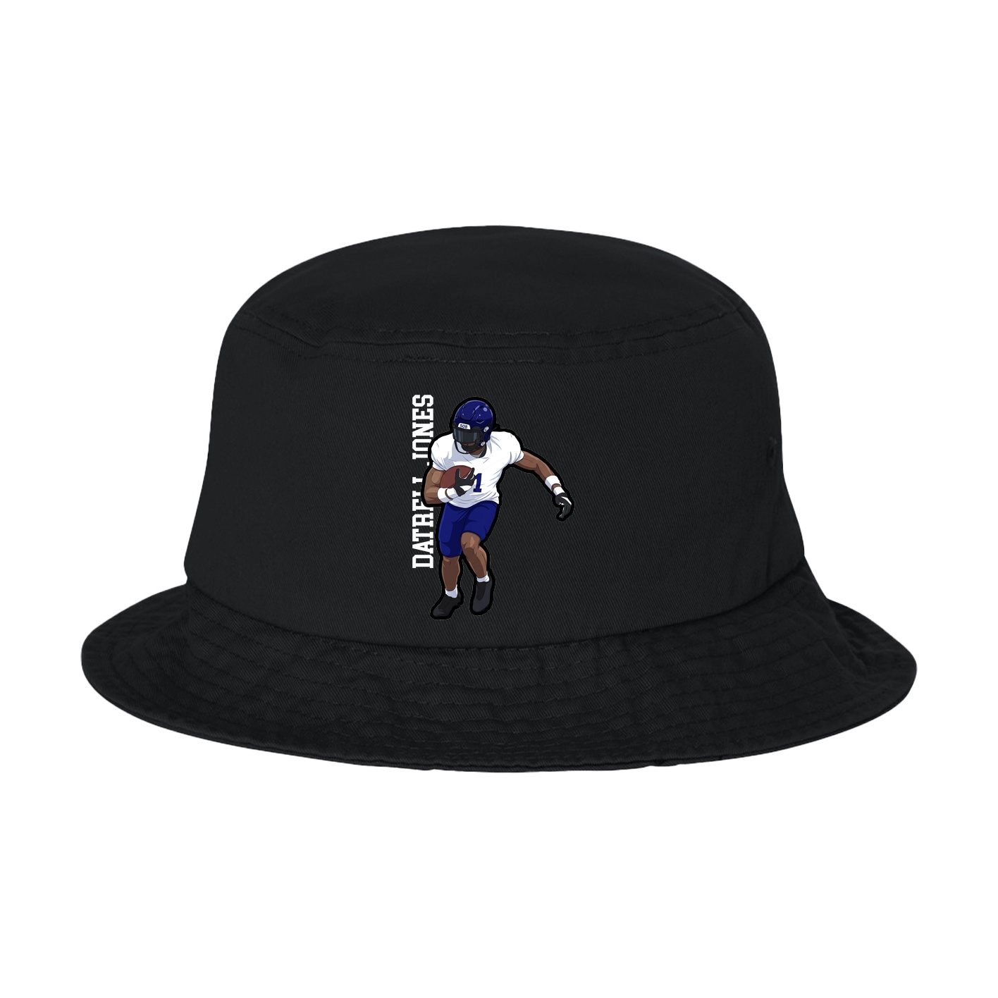 Bucket Cap — Name Vertical in Black