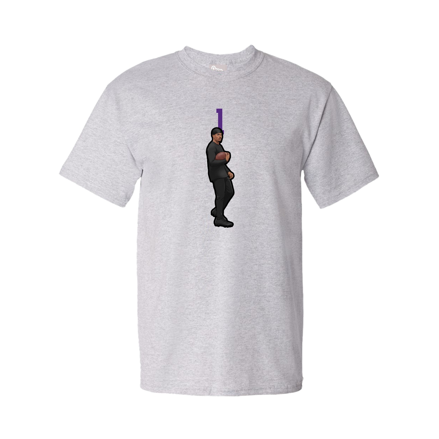 Youth Tee — Number Top in Grey