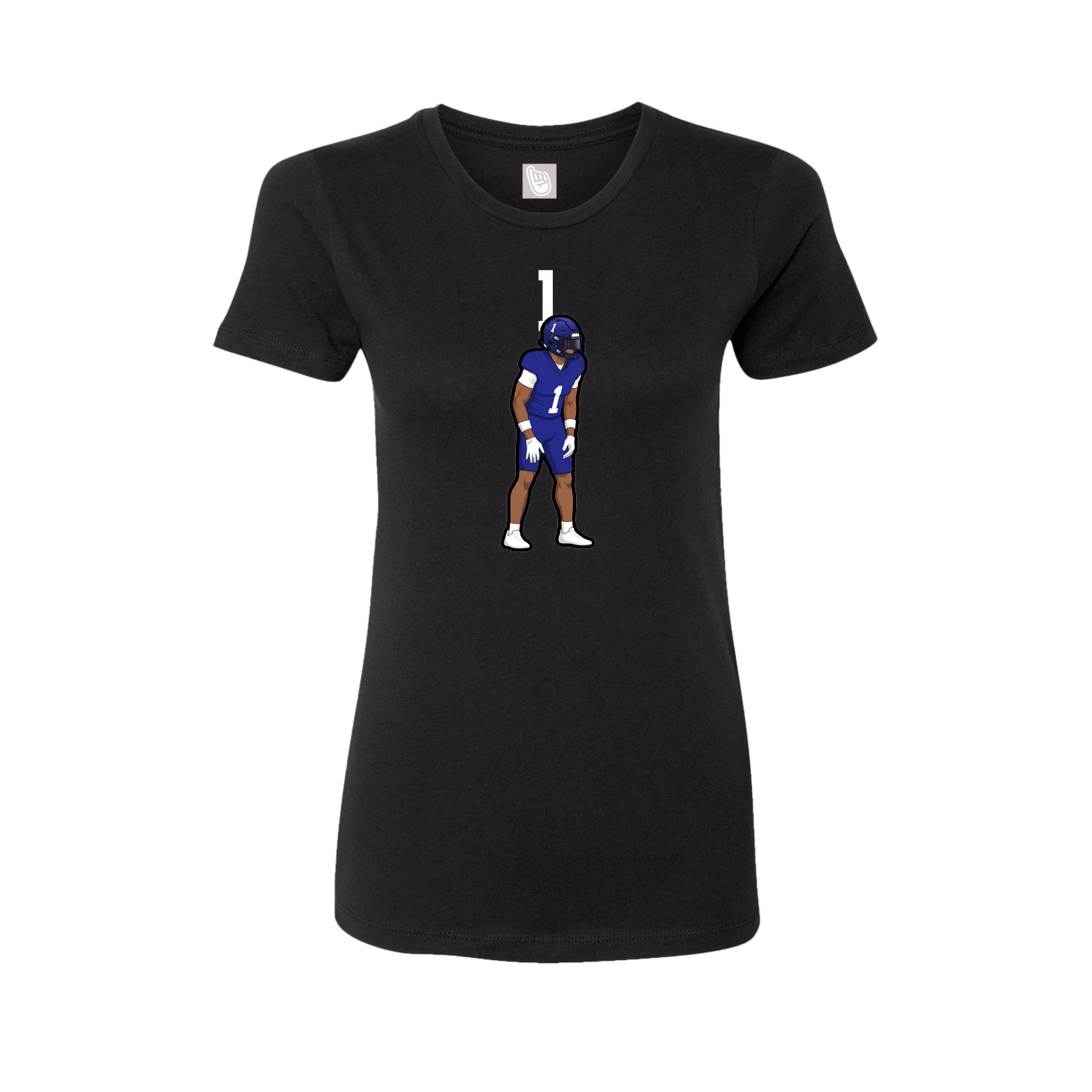 Womens Tee — Number Top in Black