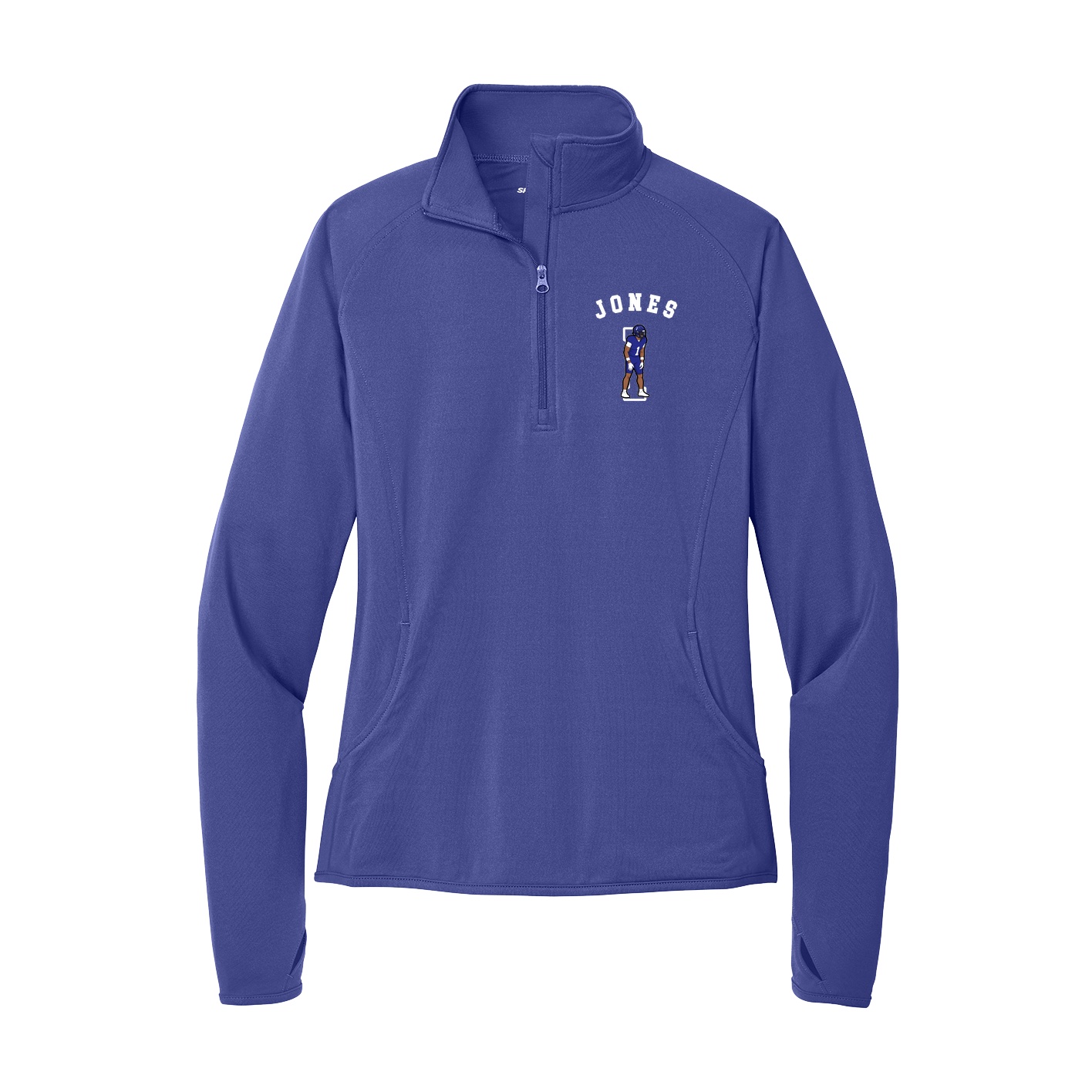 Women's Q-Zip Pullover — Shirsey Arch in Purple