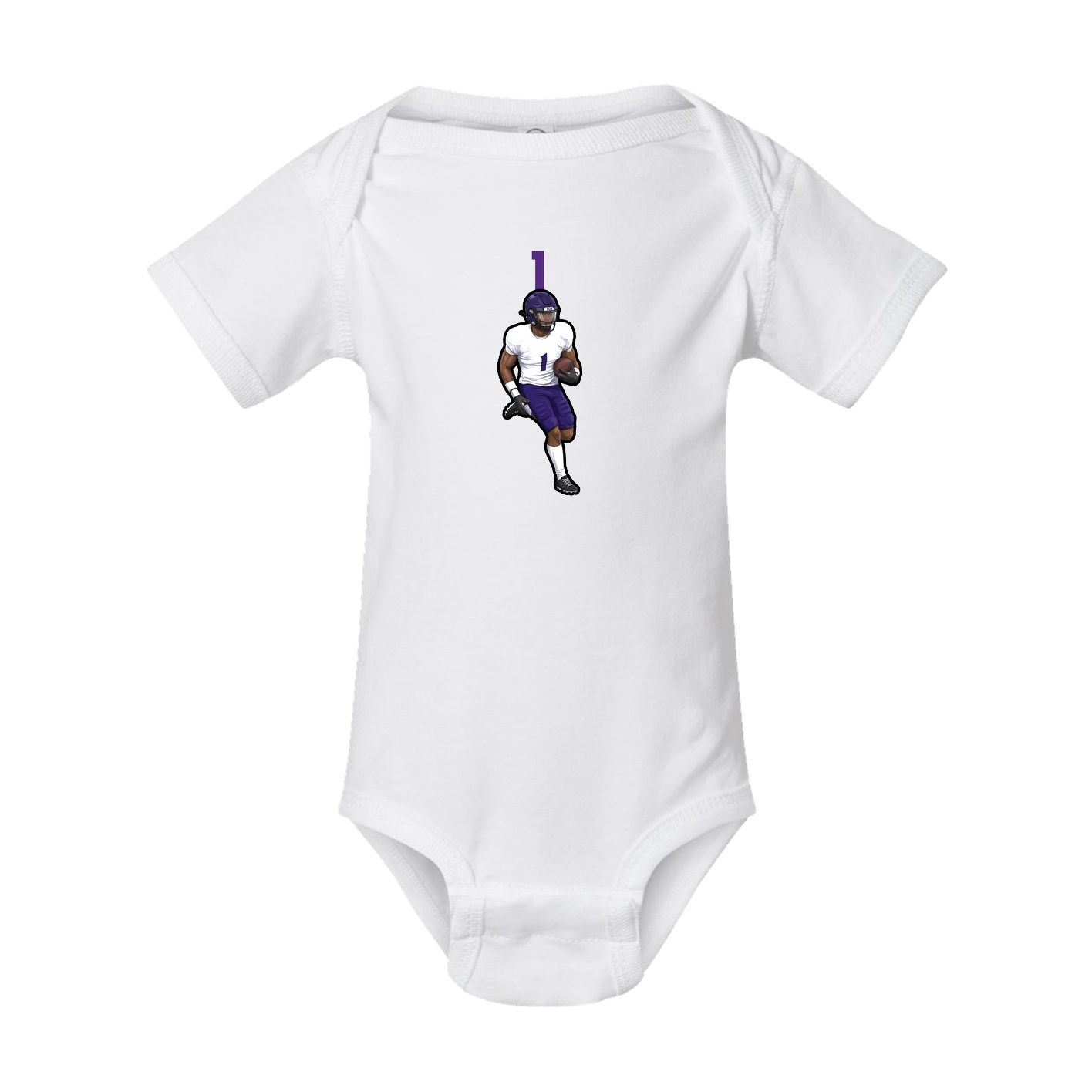 Baby Onesie — Number Top in White