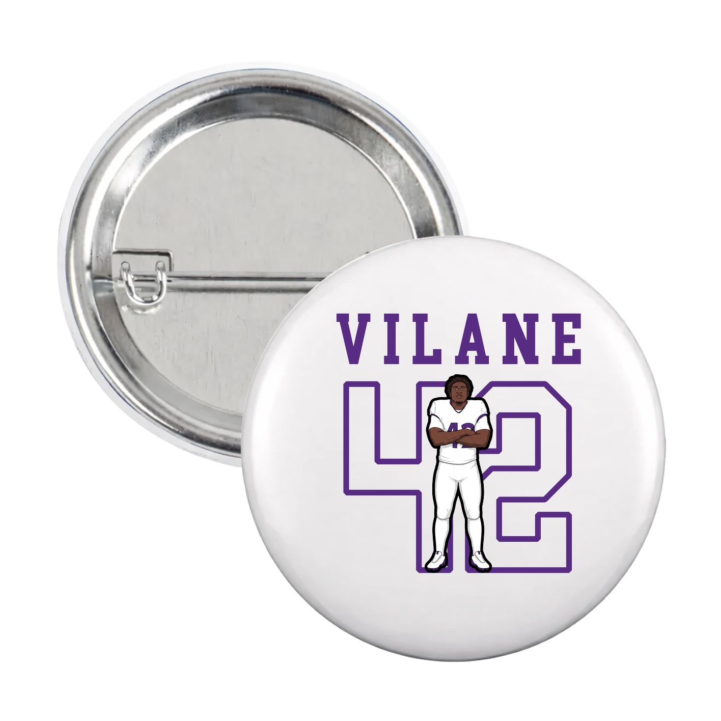 Game Day Button — Shirsey in White