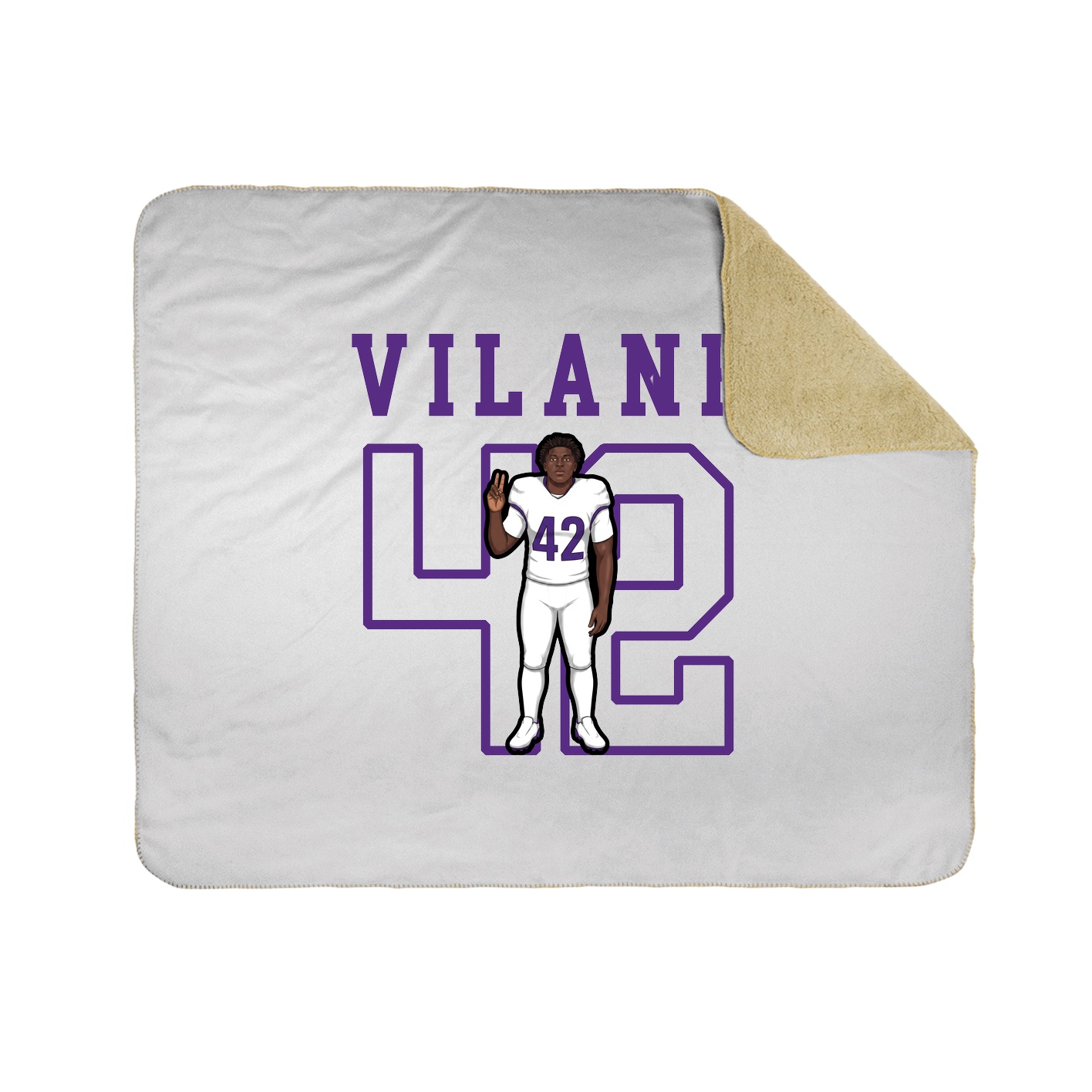 Throw Blanket — Shirsey in White