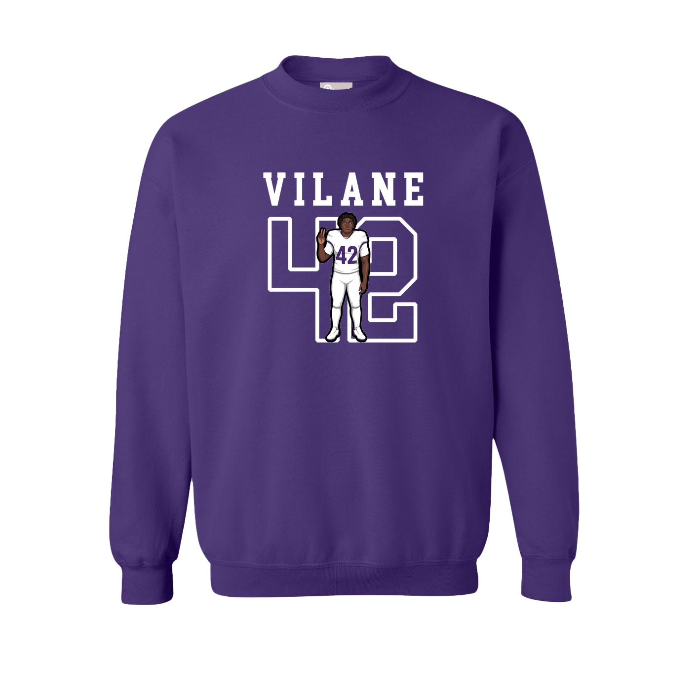 Fleece Crew — Shirsey in Purple